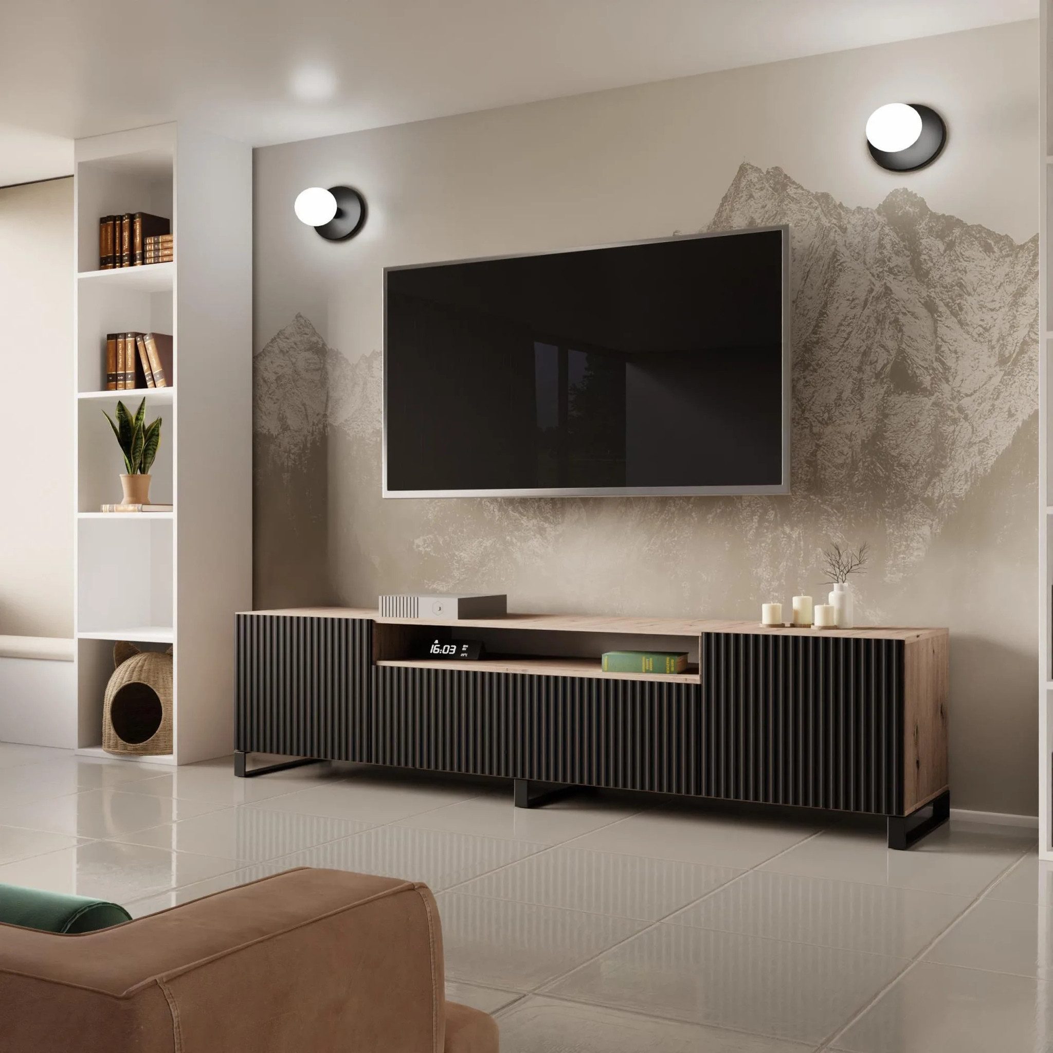 Beautysofa TV-Schrank Moderner, stilvoller RTV-Kabinett mit günstig online kaufen