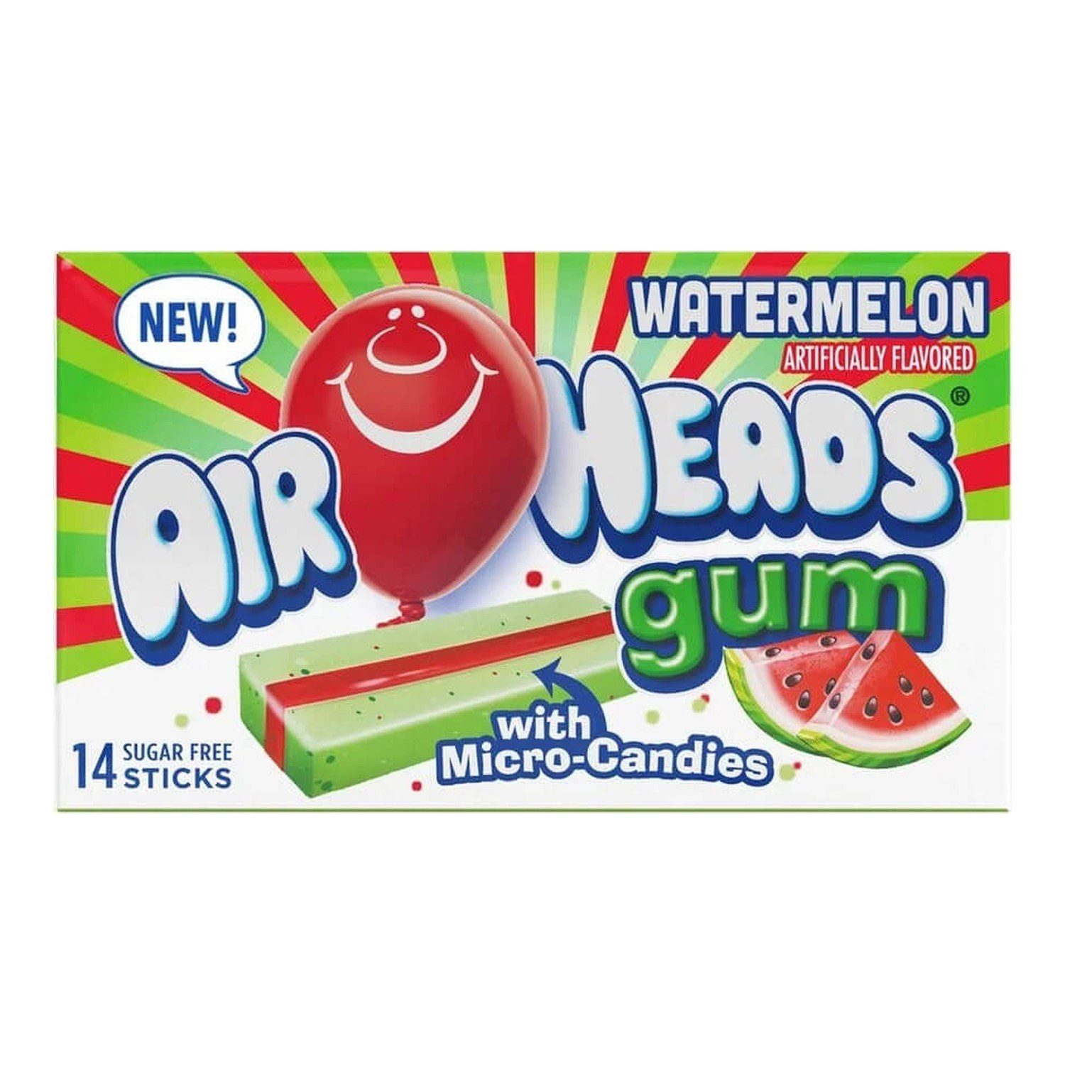 Airheads Süßigkeit, 1 x 33 g, Gum Watermelon