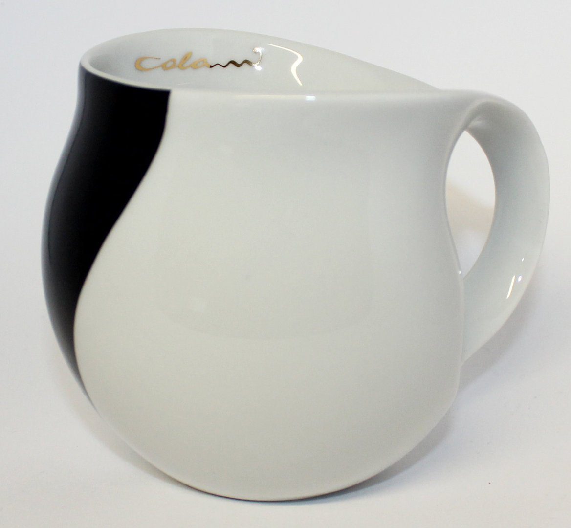 Colani Tasse schwarz Kaffeetasse 260ml, Porzellan, Geschenkkarton Becher im Arrow Teetasse