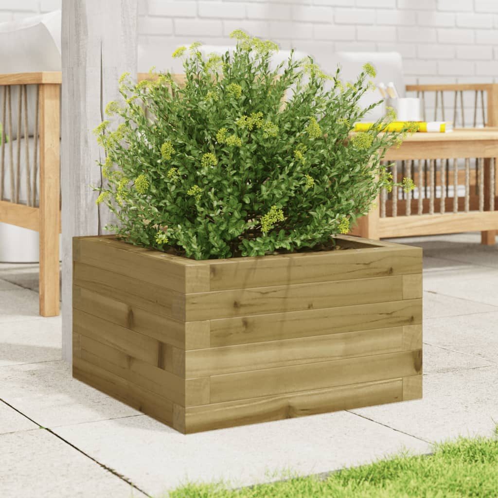 vidaXL Blumentopf Pflanzkübel 40x40x23 cm Kiefernholz günstig online kaufen