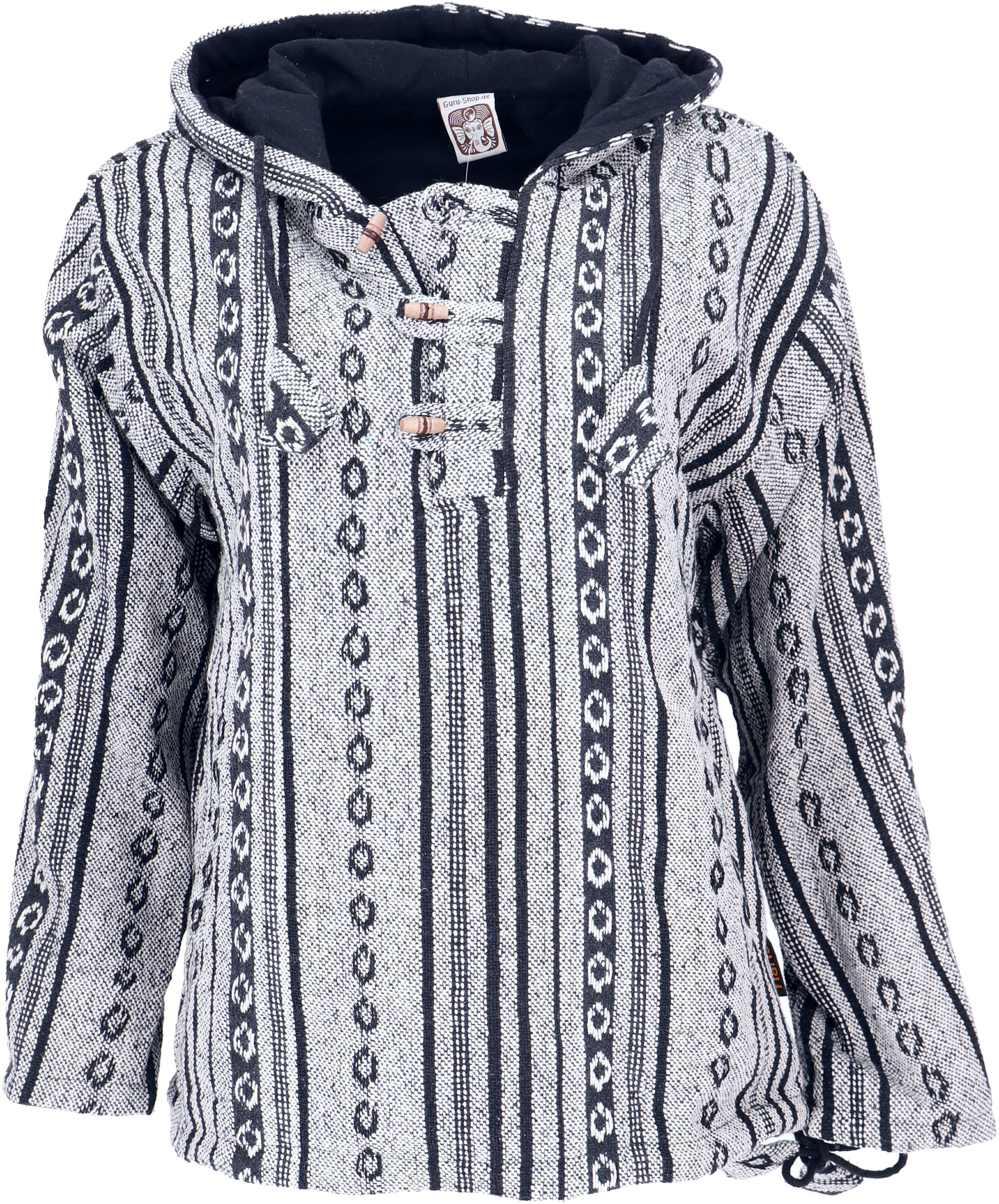 Guru-Shop Sweater Goa Kapuzenshirt, Baja Hoodie, günstig online kaufen