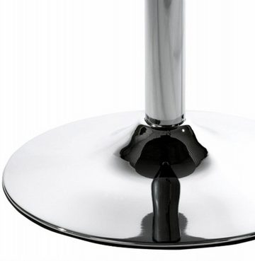 Casa Padrino Bartisch Designer Beistell Tisch aus dem Hause ABS Höhe 60 cm, Tisch Durchmesser 60 cm Schwarz - Cafe Messe Hotel Praxis Kanzlei Einrichtung Beistelltisch