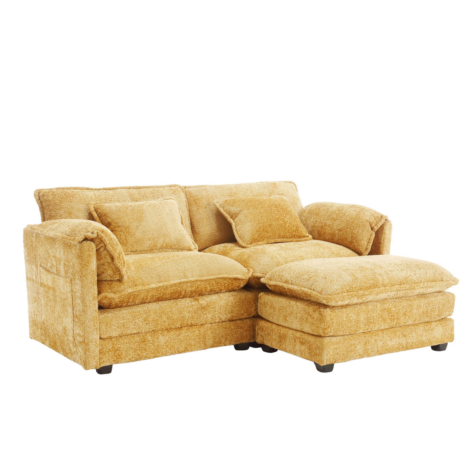 KLAM HOME Sofa Loungesofa Modernes 2-Sitzer-Sofa günstig online kaufen