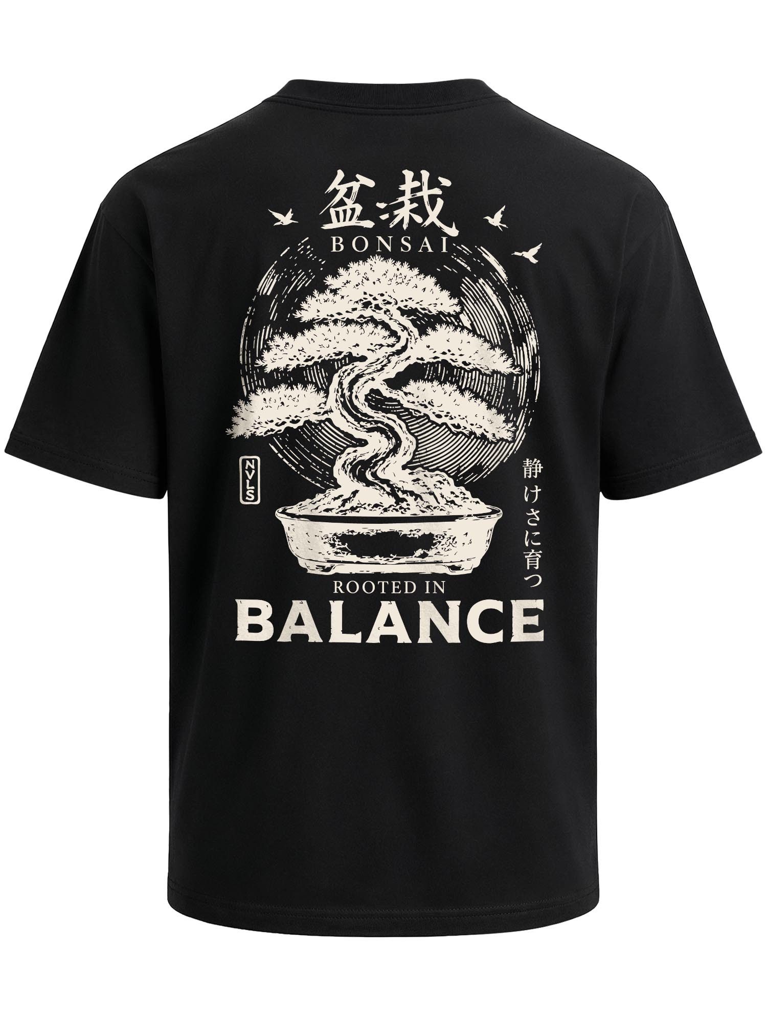 Neverless Oversize-Shirt Herren T-Shirt - Design Bonsai - Oversized Relaxed Fit Printshirt mit Print