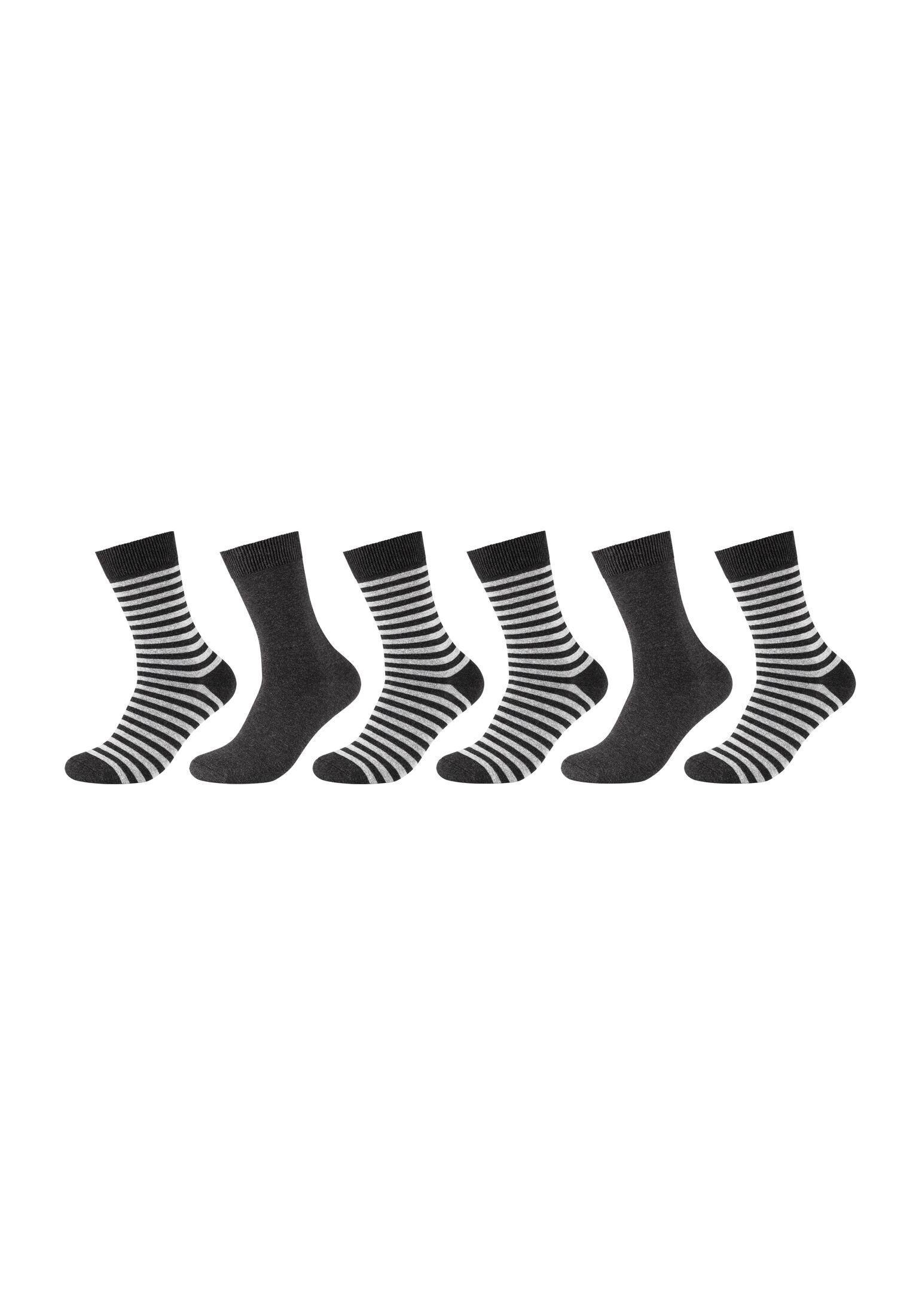 Camano Socken Socken 6er Pack, Strapazierfähig: verstärkte Belastungszonen | Kurzsocken