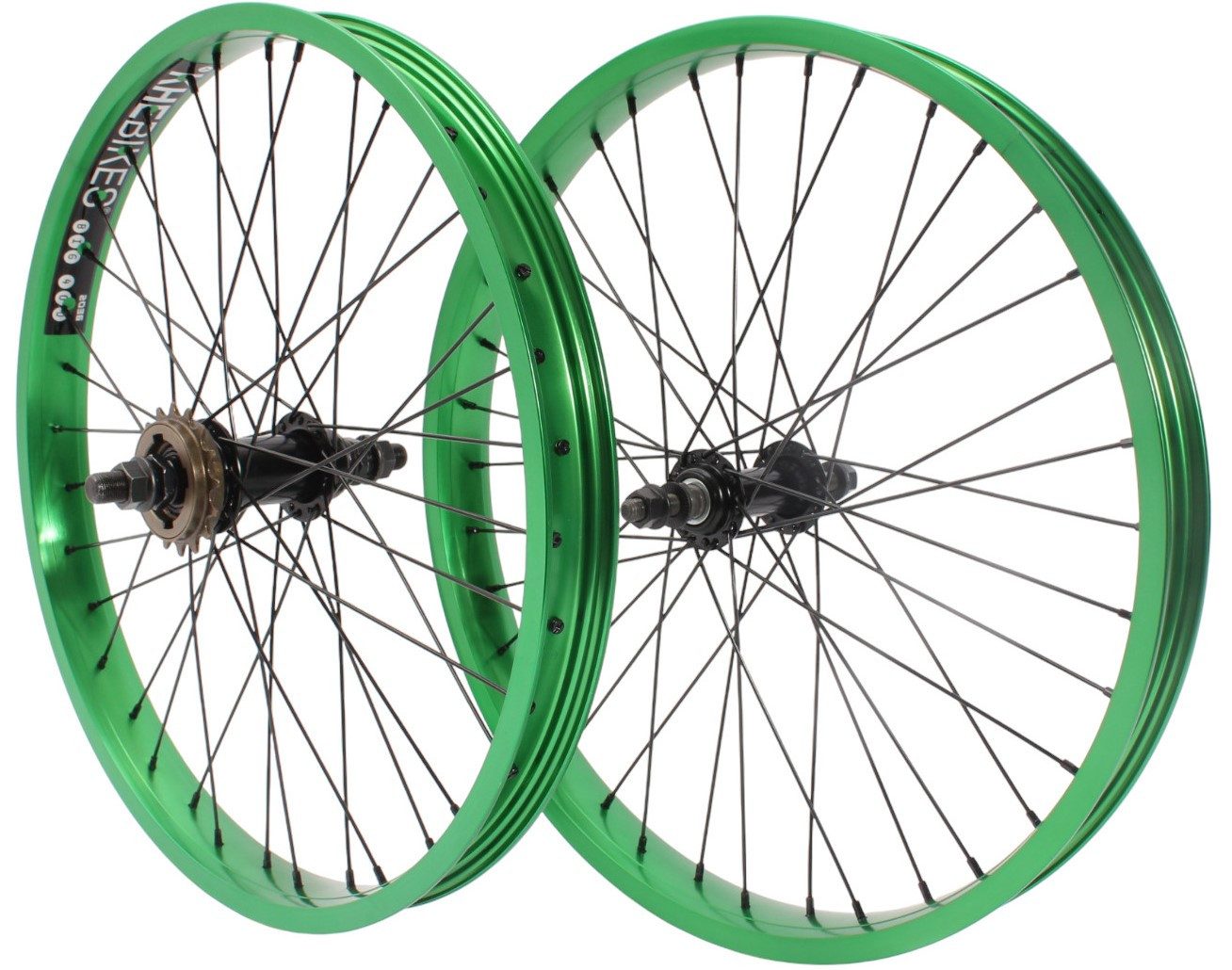KHEbikes Fahrrad-Laufrad KHE BMX Laufradsatz PRISM 20 Zoll Grün – stabil & leicht
