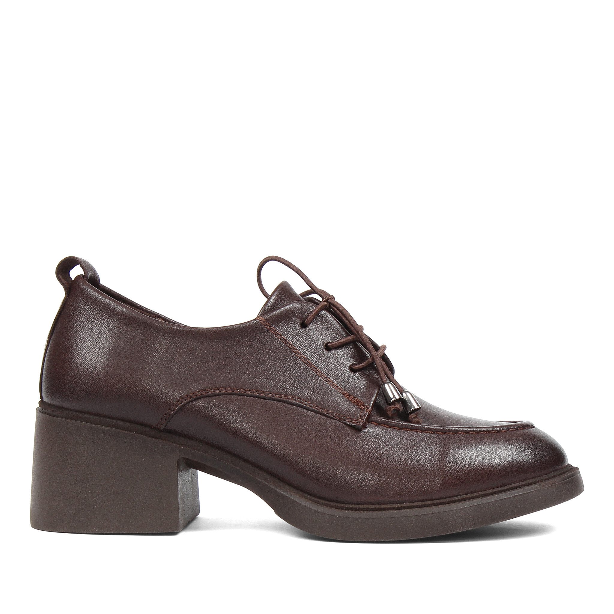 Celal Gültekin Plateau Schnürer Blockabsatz College Retro Damen Schnürschuh günstig online kaufen