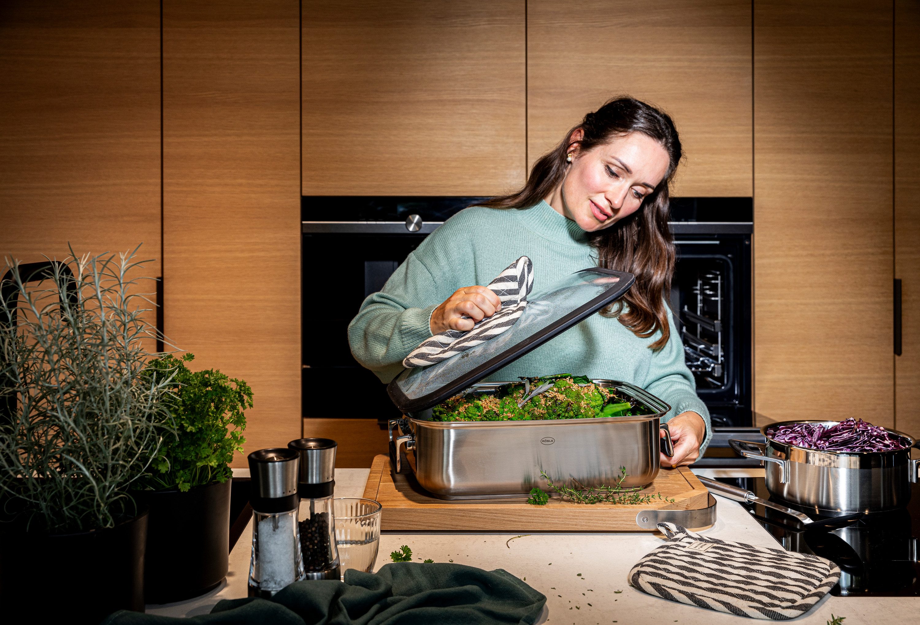 RÖSLE Bräter SILENCE PRO, Edelstahl 18/10, rechteckig