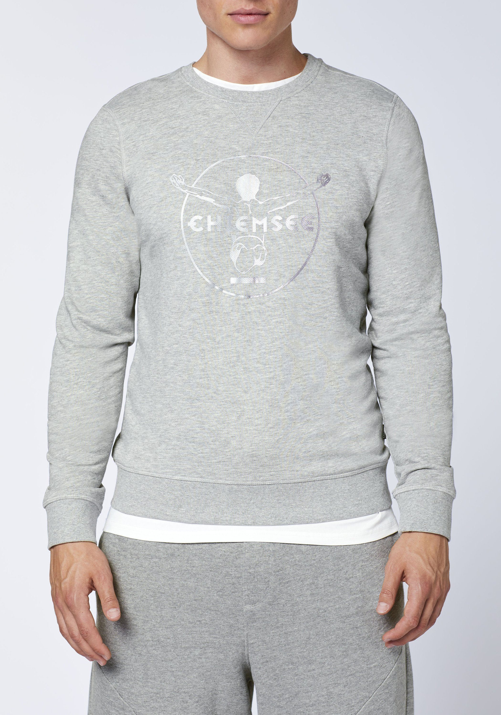 blau Chiemsee grau/hell im Sweatshirt mittel Label-Look Sweater 1