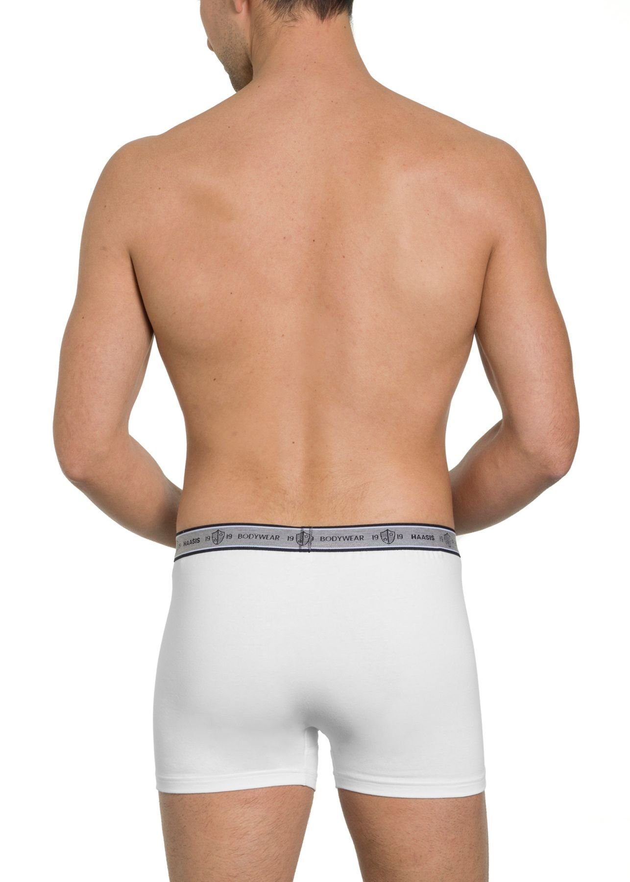 HAASIS Bodywear 1919 Retro Pants 3er Herren Passform, 77350413-weiß Optimale strapazierfähig Pack) (Packung, 3-St., formbeständig, Pants pflegeleicht