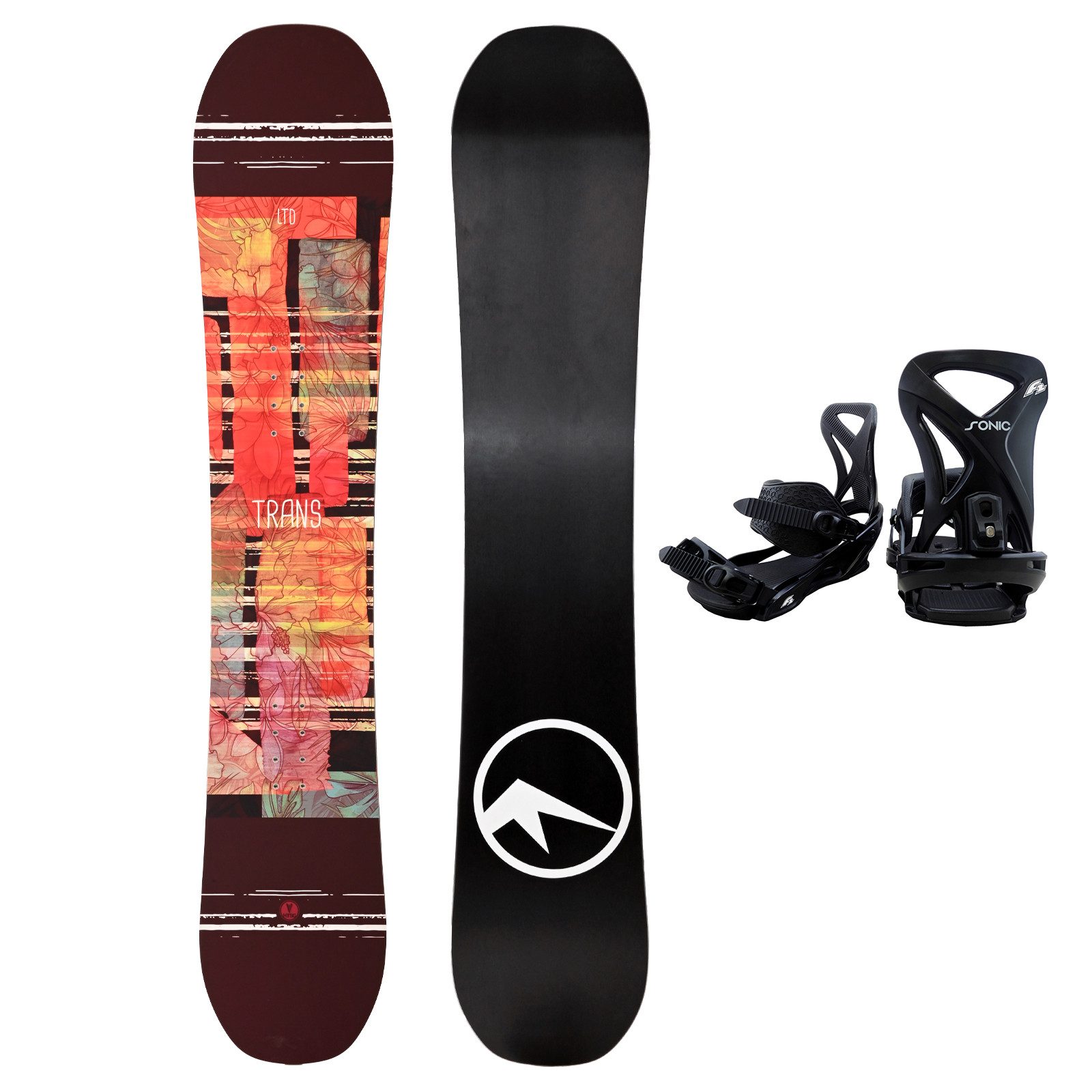 F2 Snowboard TOP Marken Snowboard Sets mit Bindung - Sale - Boards/Größen wählbar