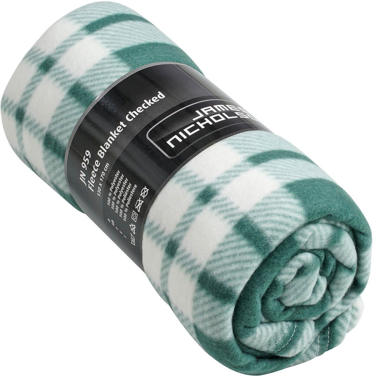 Wohndecke Doppelpack Beidseitig bedruckte Fleecedecke im Karodesign JN959, günstig online kaufen