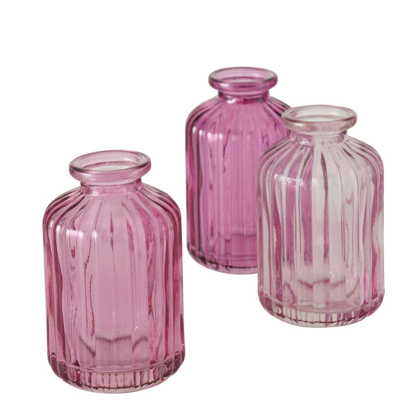 BOLTZE GRUPPE GmbH Dekovase Vase Merula 3teilig pink | Dekovasen
