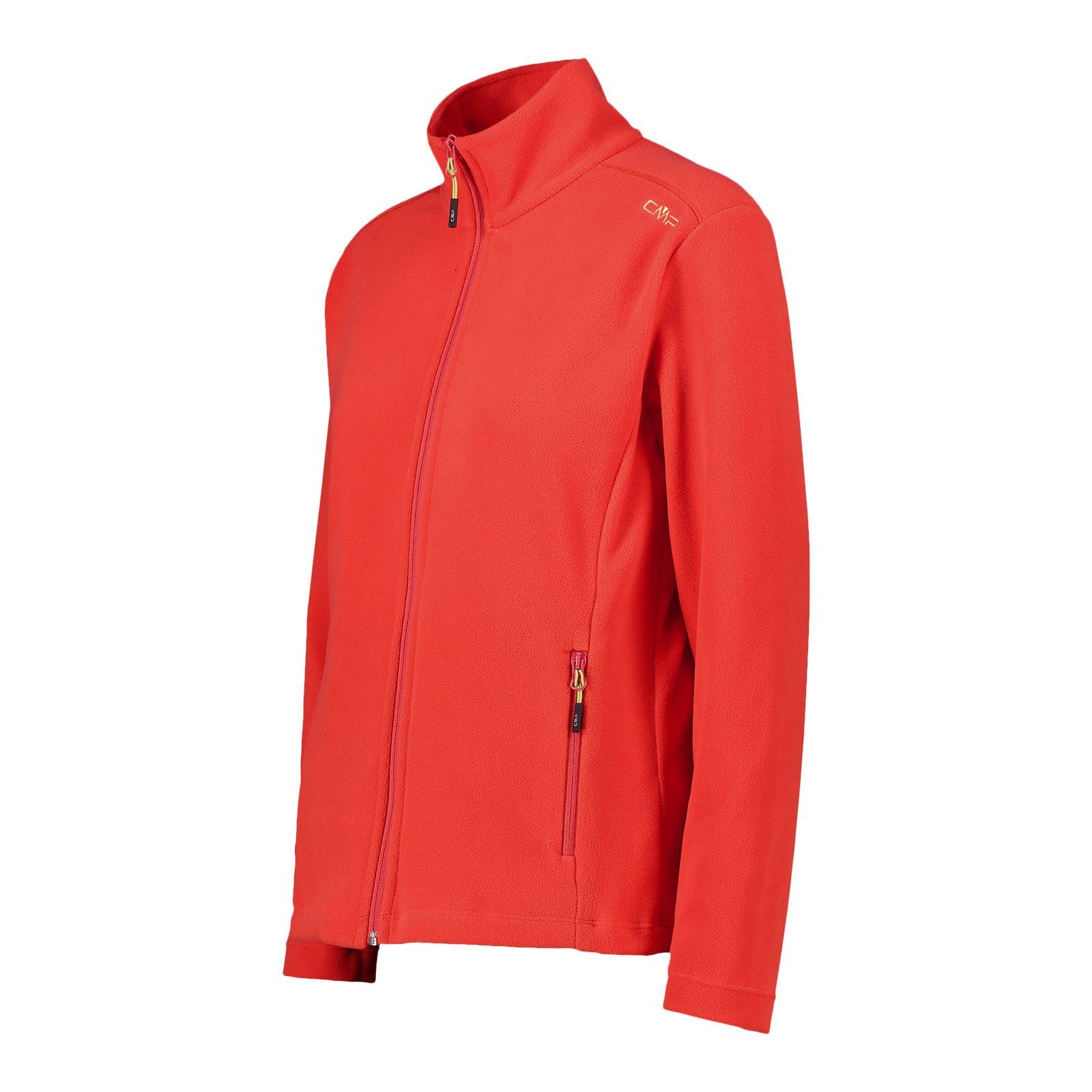 CMP Sweatjacke Reißverschlusstaschen red mit Arctic 30G7486-C708 Fleece Stehkragen seitlichen und