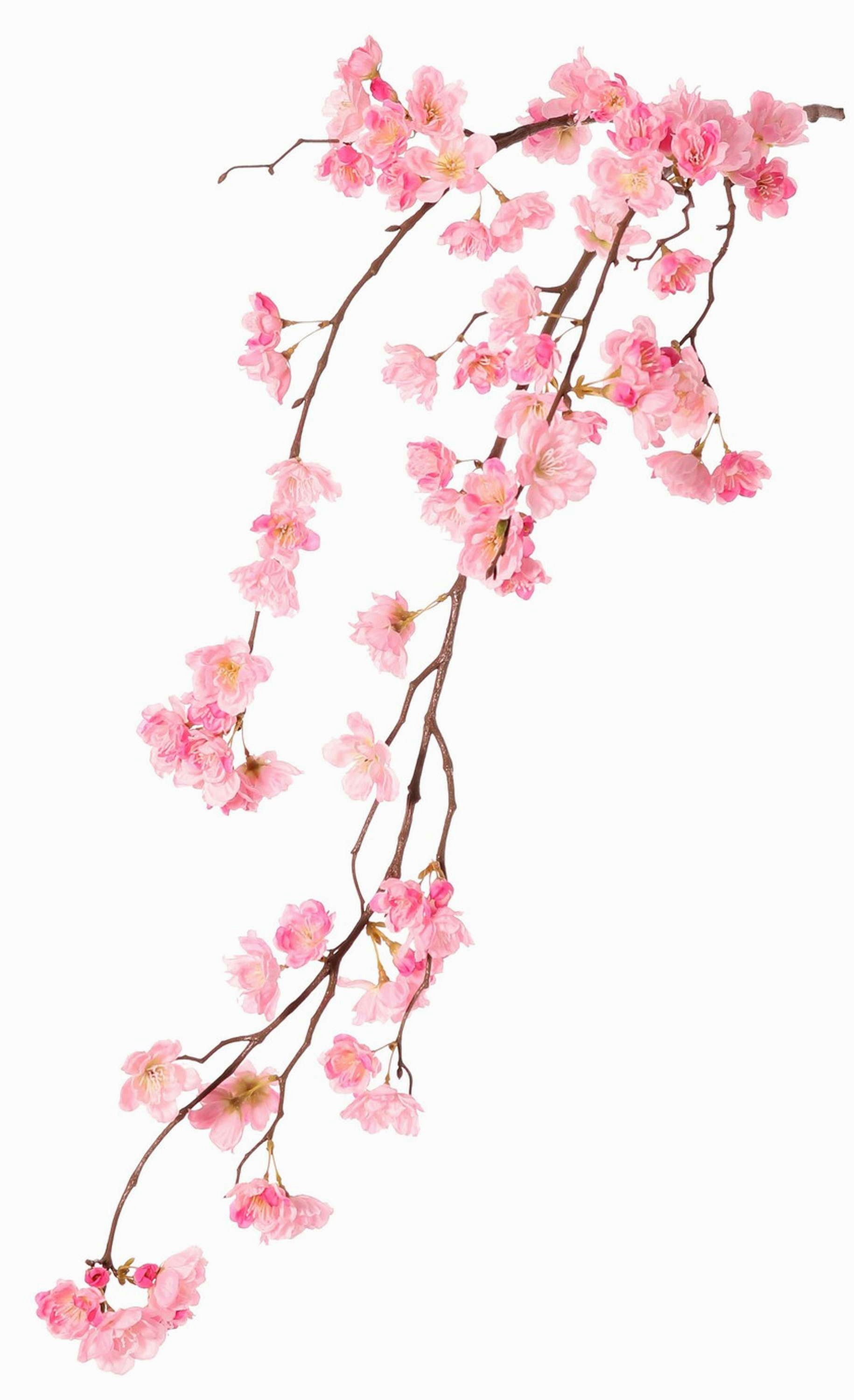 Kunstbaum Kunstbaum Prunus serrulata, mit 90 Polyesterblüten, 118cm, artplants
