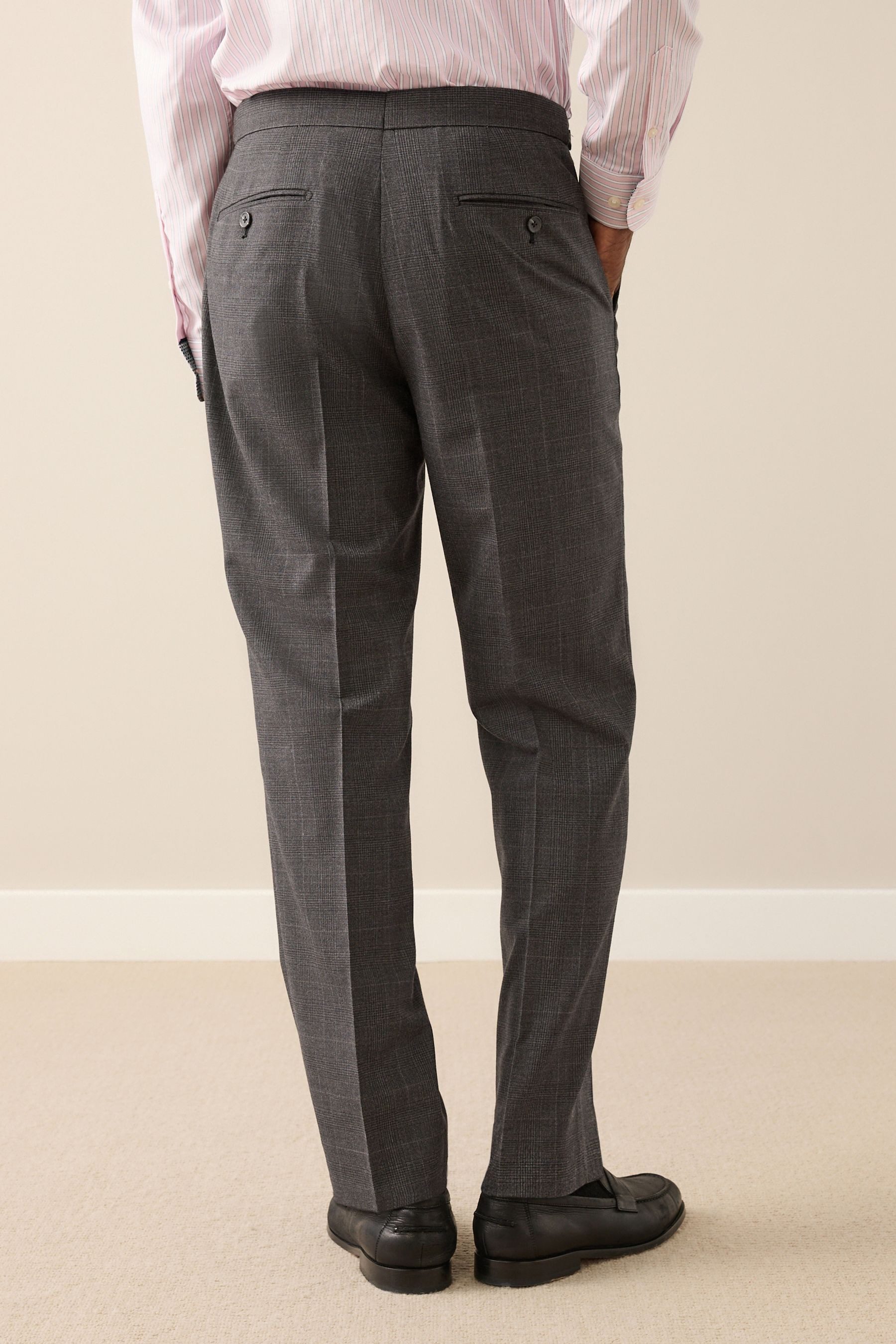 Next Stoffhose Signature Elegante Karohose mit Wollanteil (1-tlg)
