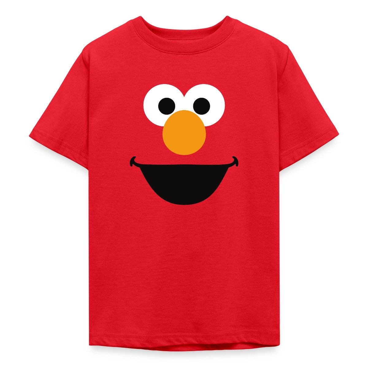 T-Shirt Sesamstraße Elmo Gesicht Kostüm Karneval Teenager T-Shirt