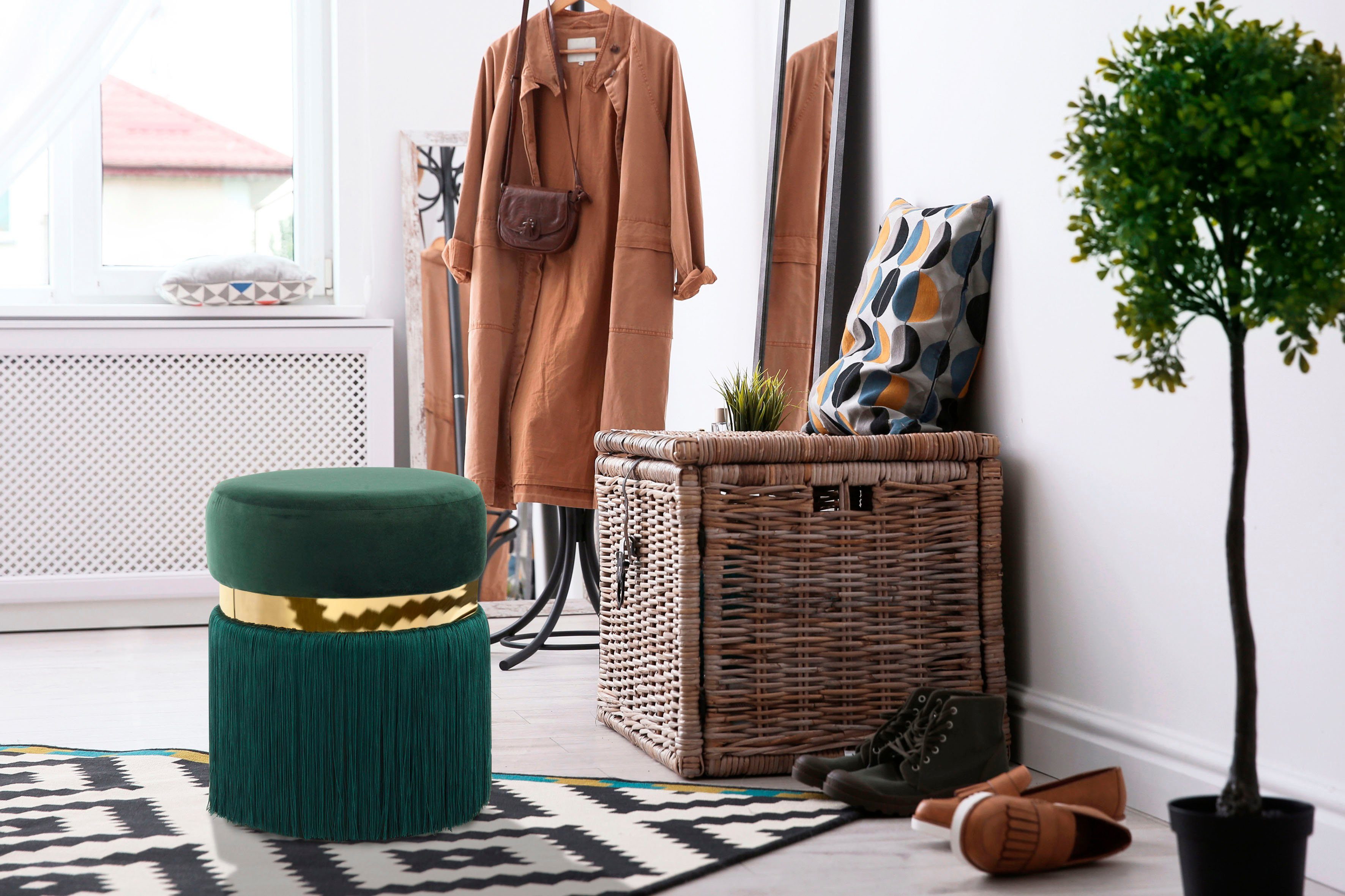 Kayoom Sitzhocker Hocker Rebecca 925, Sitzpouf günstig online kaufen
