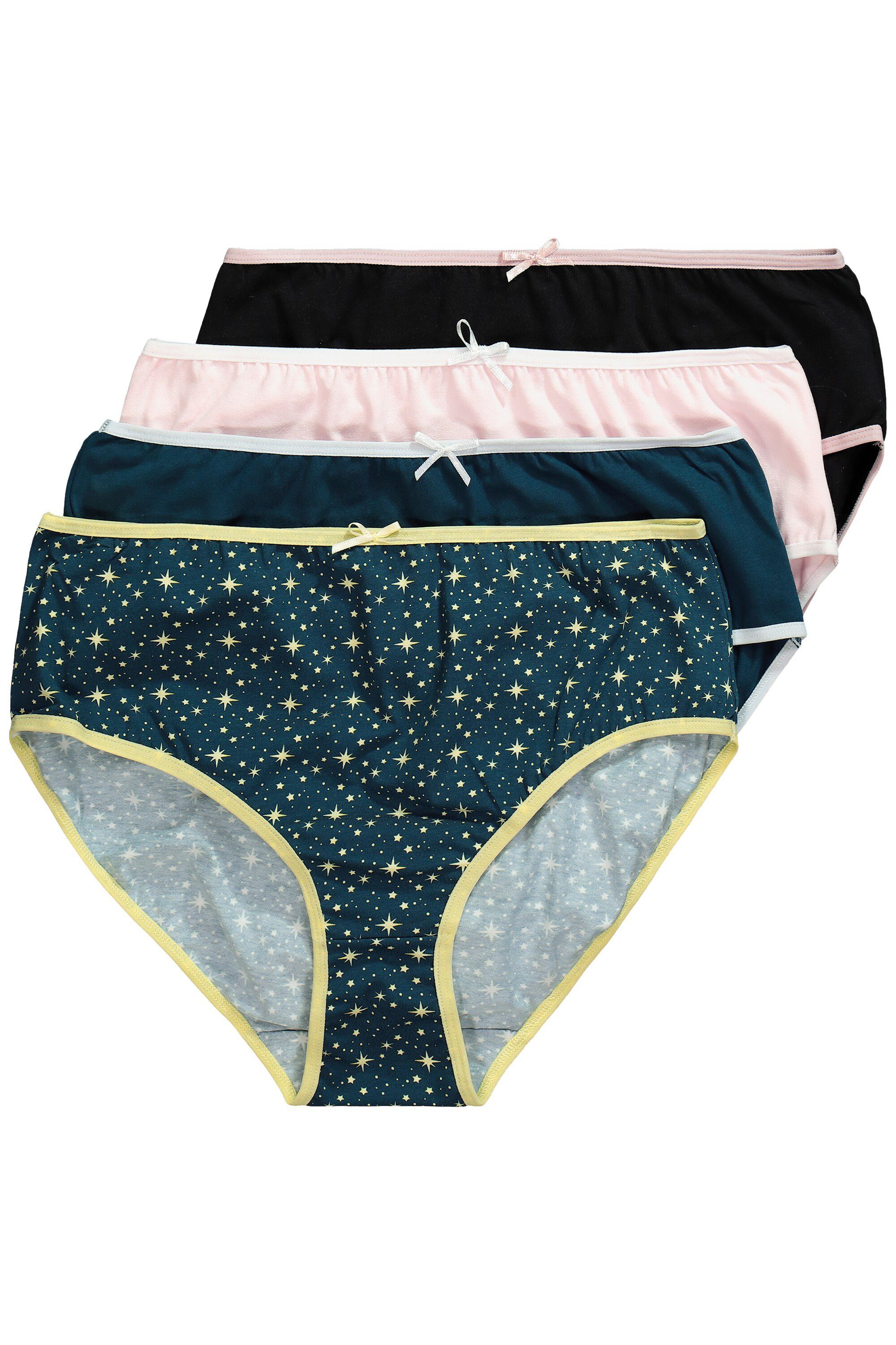 Slip Midislips 4er-Pack Sterne/ uni