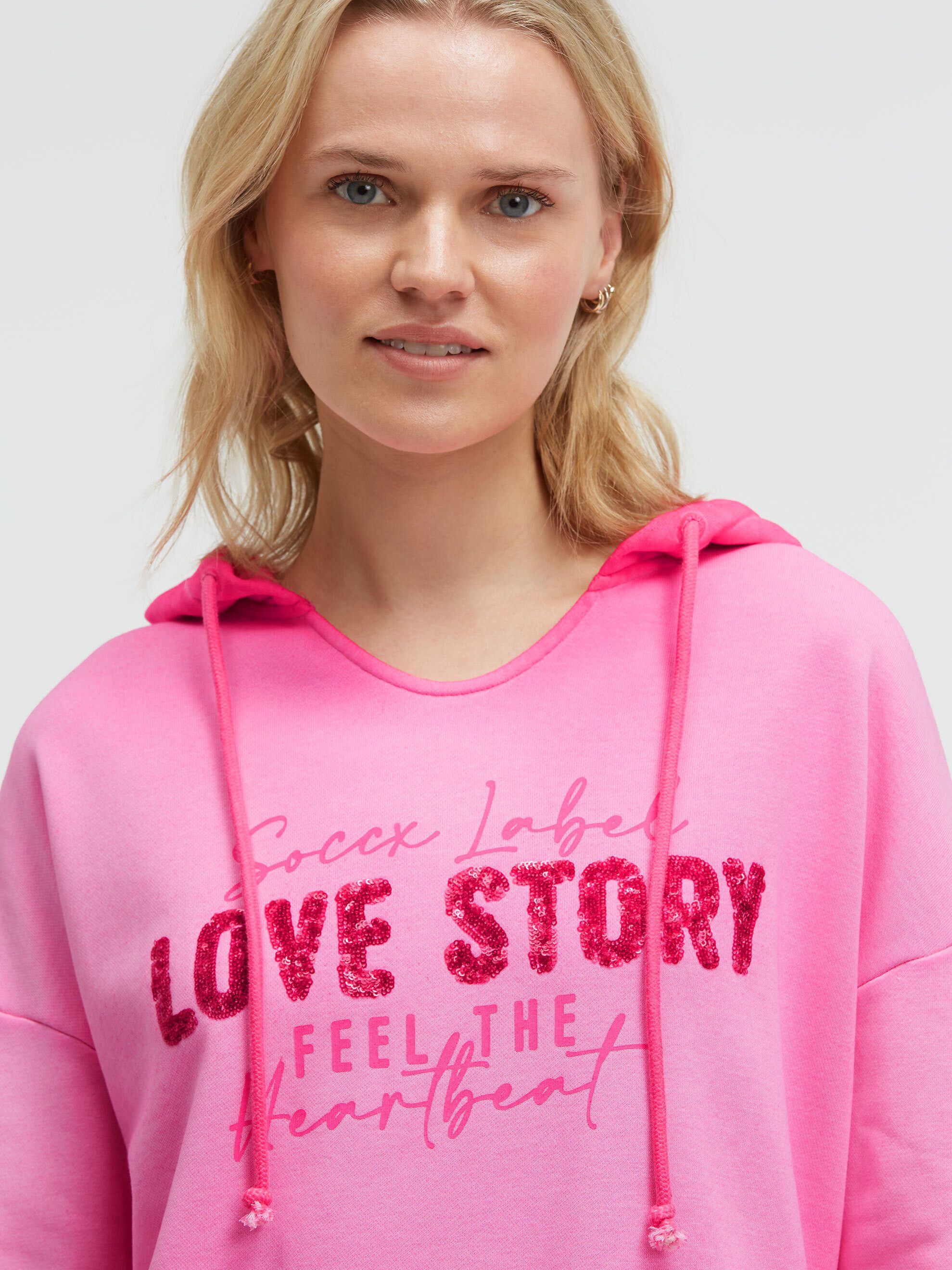 SOCCX Kapuzensweatshirt mit Pailletten – Bild 4 von 5