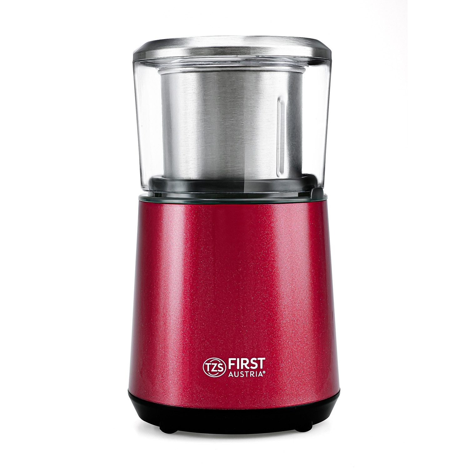 TZS FIRST AUSTRIA Kaffeemühle 2in1 elektrische Zerkleinerer für Kaffeebohnen, Gewürze 4 Klingen 200W, 200 W, 50 g Bohnenbehälter