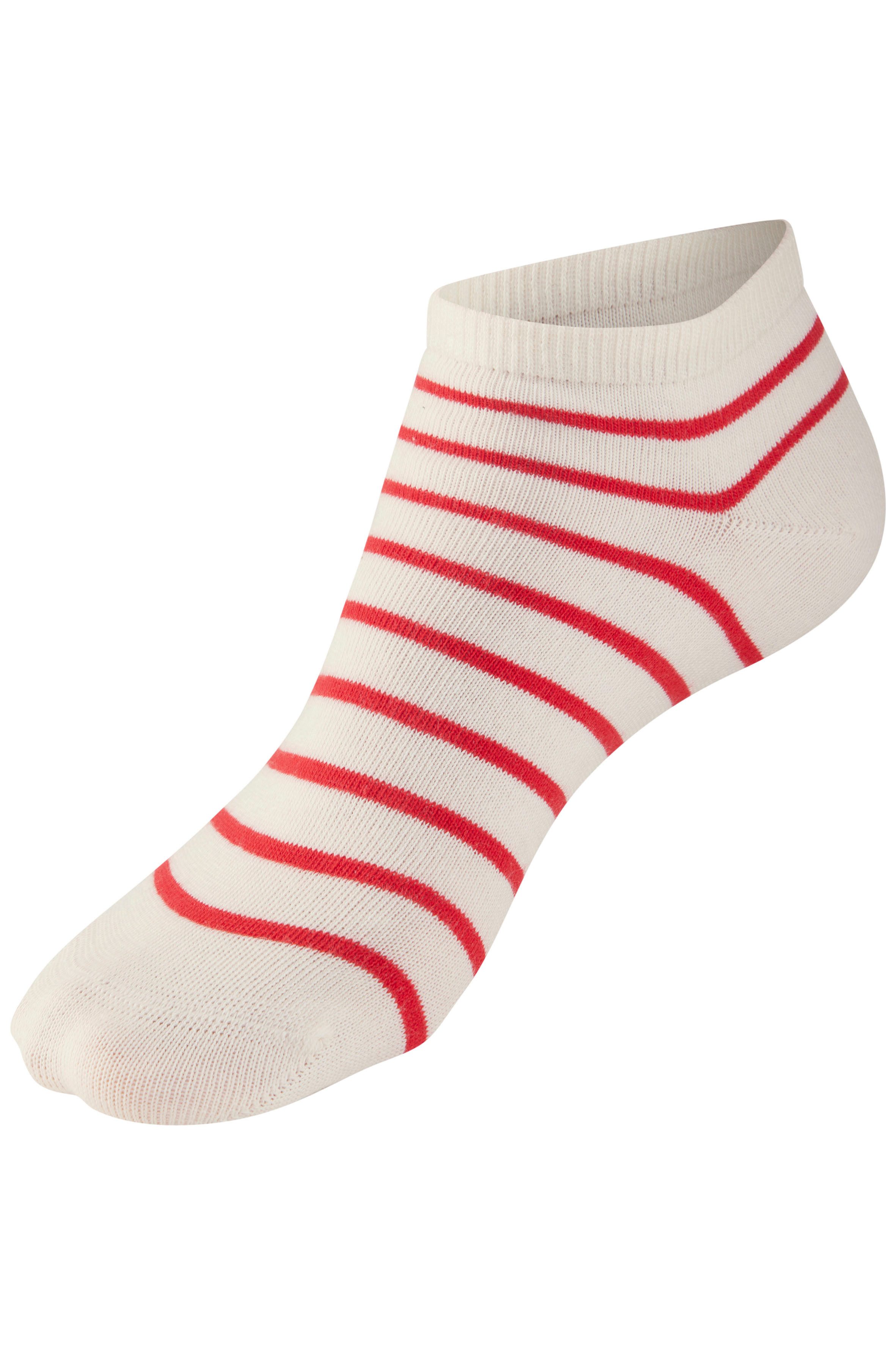 H.I.S Sneakersocken Damen Sneaker Socken, Geringelte Knöchelsocken, Freizeitsocken (Packung, 6-Paar, Ankle Socks Gr. 35-38 bis 39-42) mit maritimen Design – Bild 5 von 5