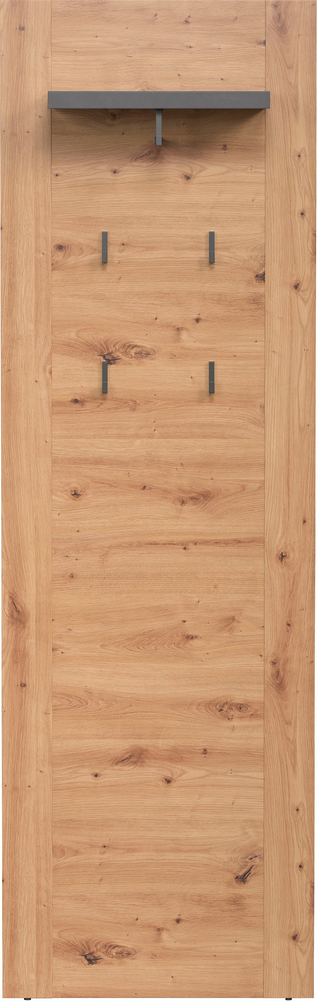 Home affaire Шкафыpaneel Ambres, Шкафыpaneel mit Ablage & Haken - (B/T/H) 62/26/199 cm