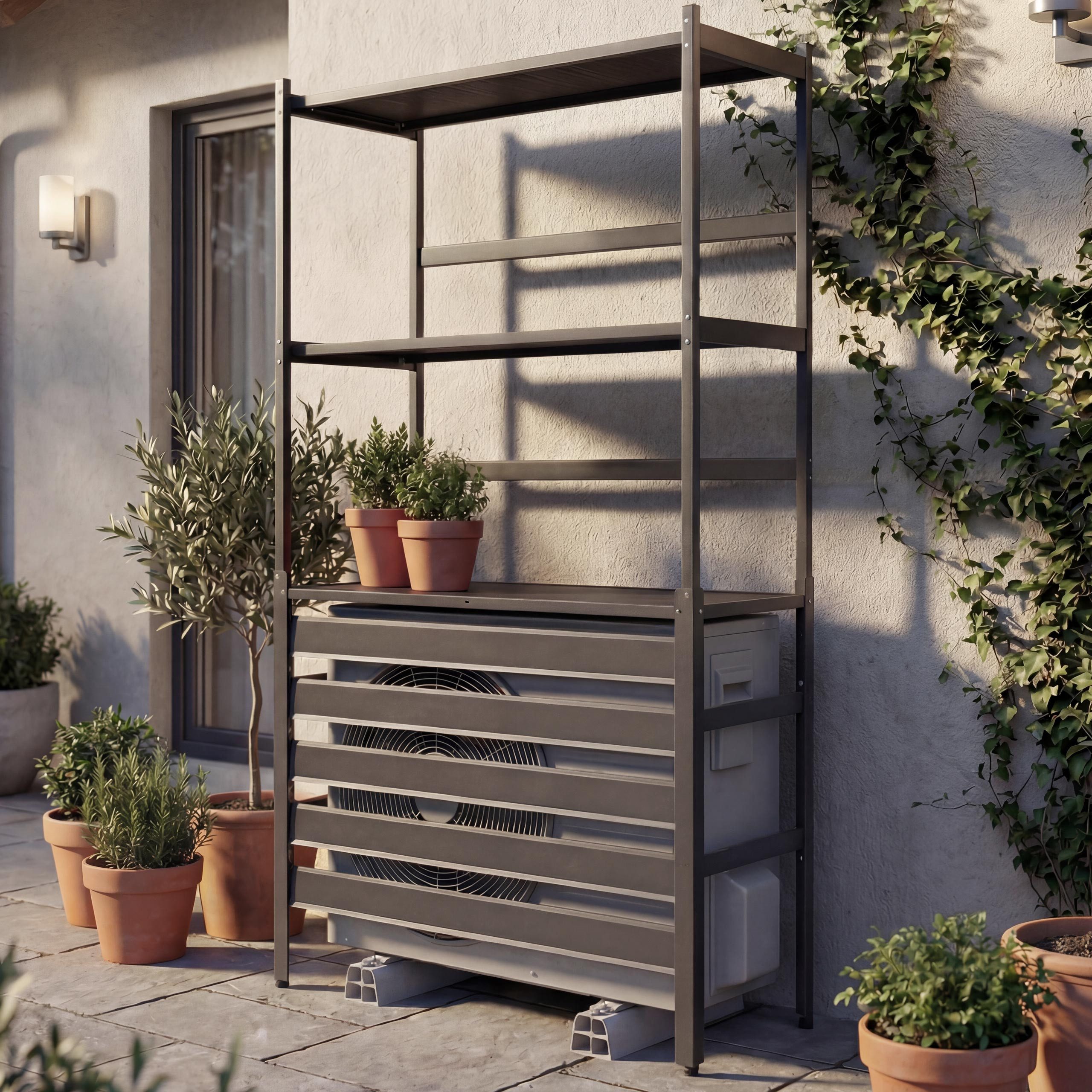 MCW Klimaanlagen-Verkleidung MCW-P95, Zubehör für Klimaanlagen und Wärmetauscher, Mit Schutzkappen an den Füßen