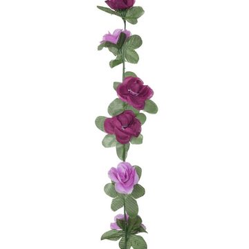 vidaXL Girlanden Künstliche Blumengirlanden 6 Stk Helllila 250 cm
