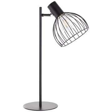 Brilliant Tischleuchte Blacky, Lampe, Blacky Tischleuchte schwarz matt, 1x A60, E27, 40W, Mit Schnurz