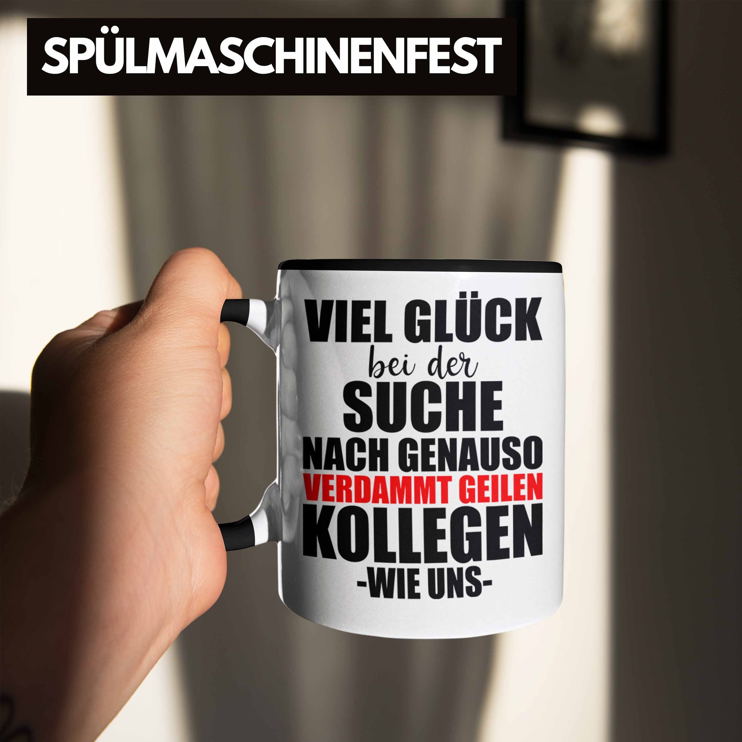 Abschiedsgeschenk Tasse Kollege Kollegin Verdammt Lustig Trendation - Sprüche Jobwechsel Tasse Schwarz Kollegen Geile Geschenk