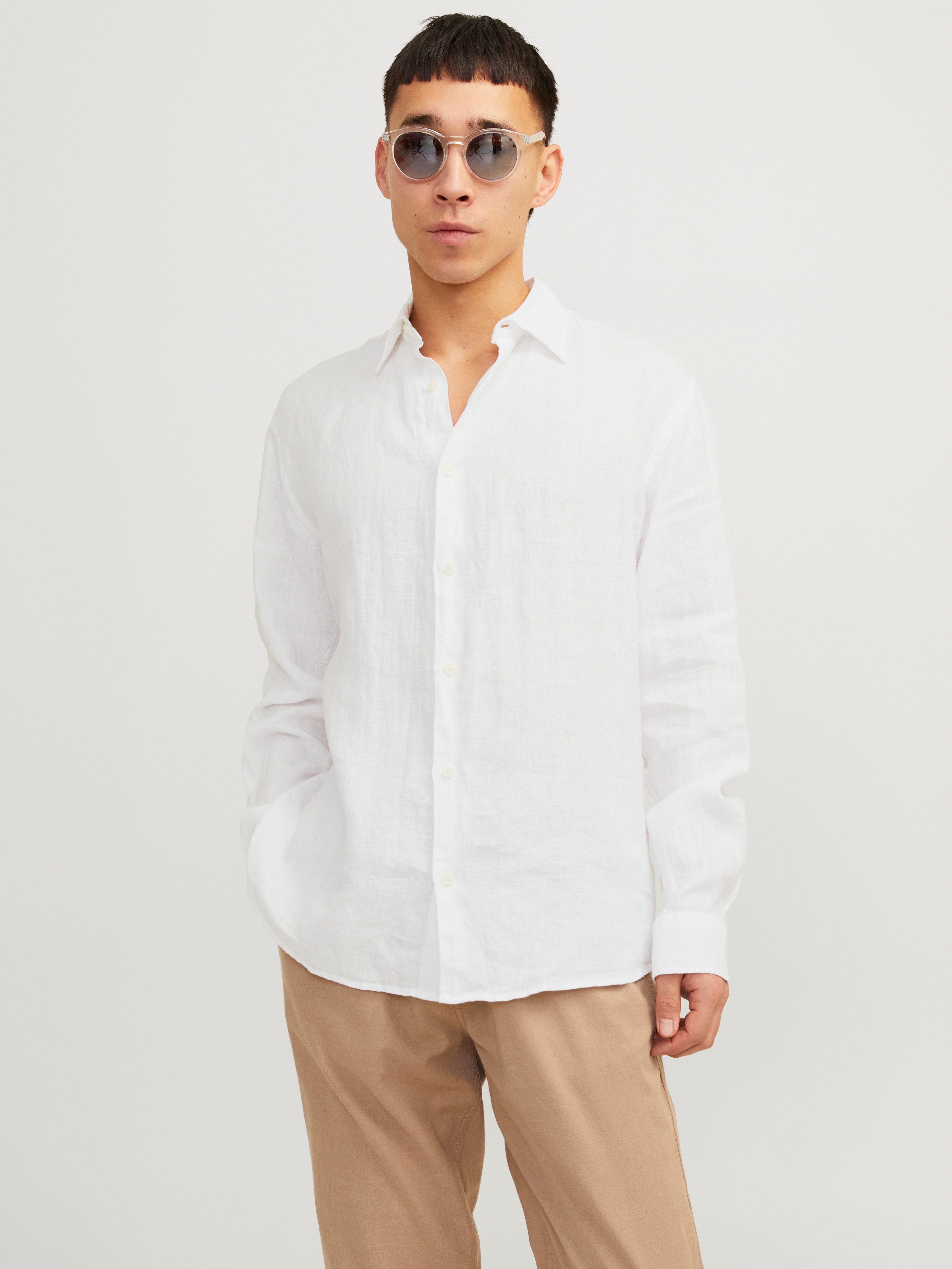 Jack & Jones Langarmhemd JPRCCLAWRENCE LINEN günstig online kaufen