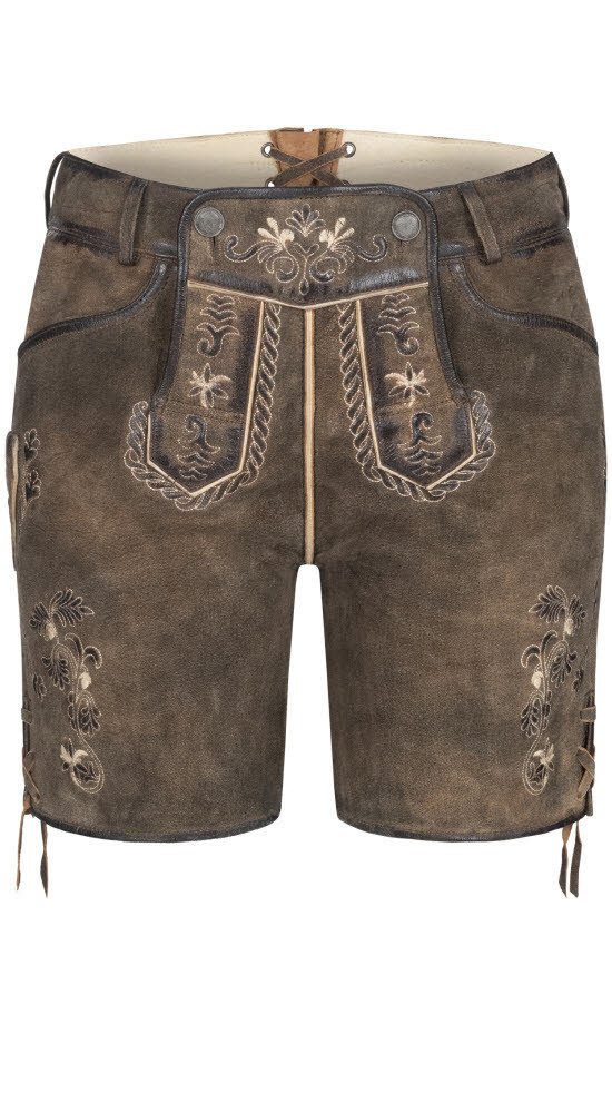 Nübler Trachtenlederhose Lederhose kurz Viona M günstig online kaufen