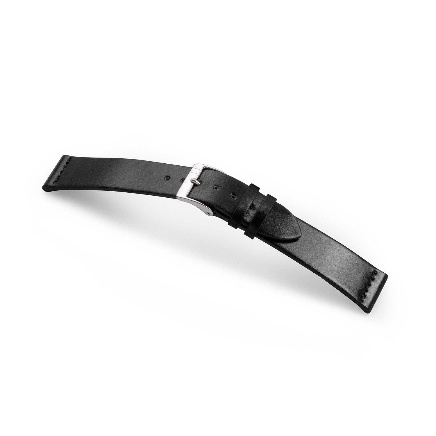 Selva Technik Uhrenarmband Uhrenarmband EPPENDORF (Shell Cordovan); silberne Schließe