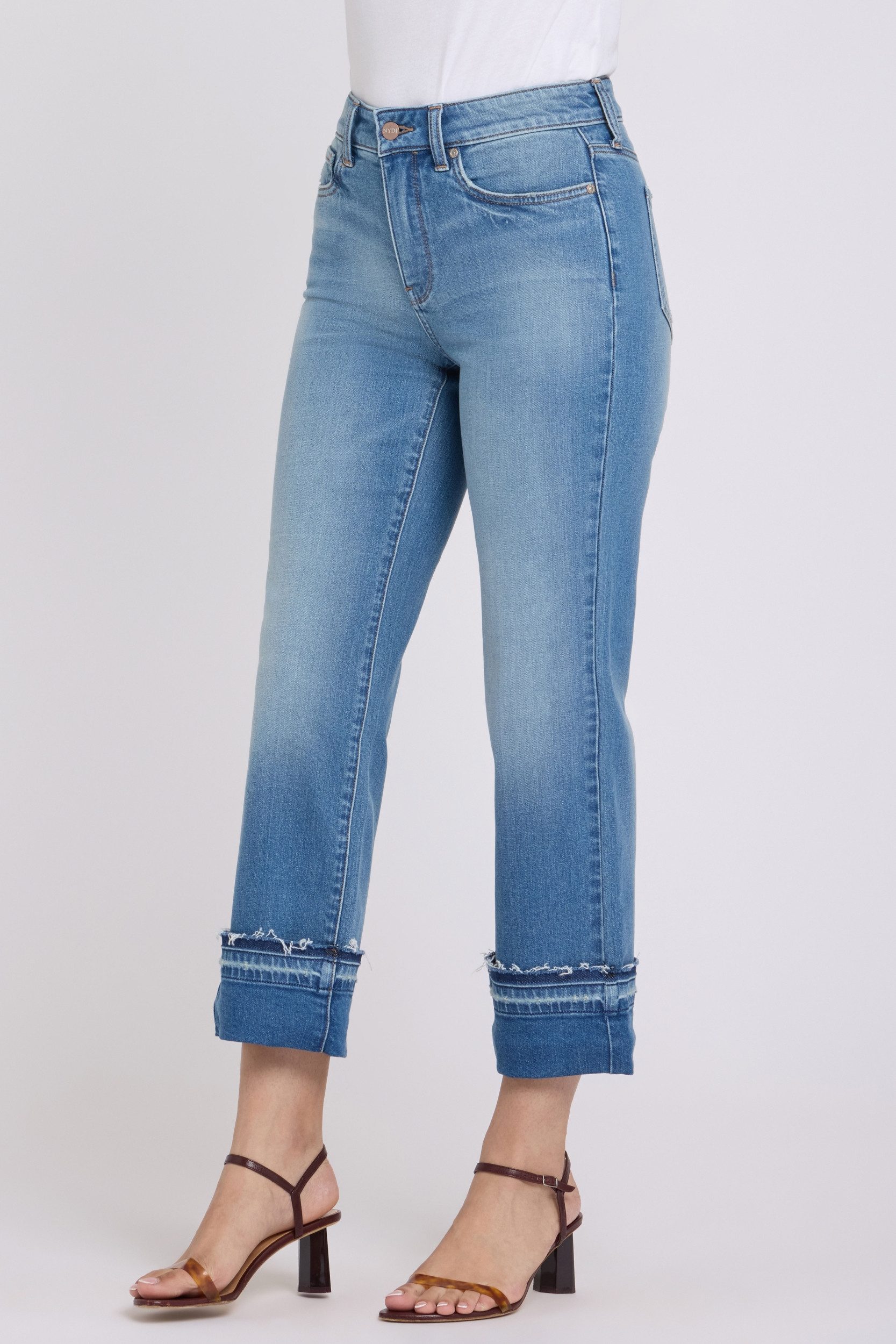 NYDJ Straight-Jeans Bailey Relaxed Straight Ankle Jeans mit High Rise