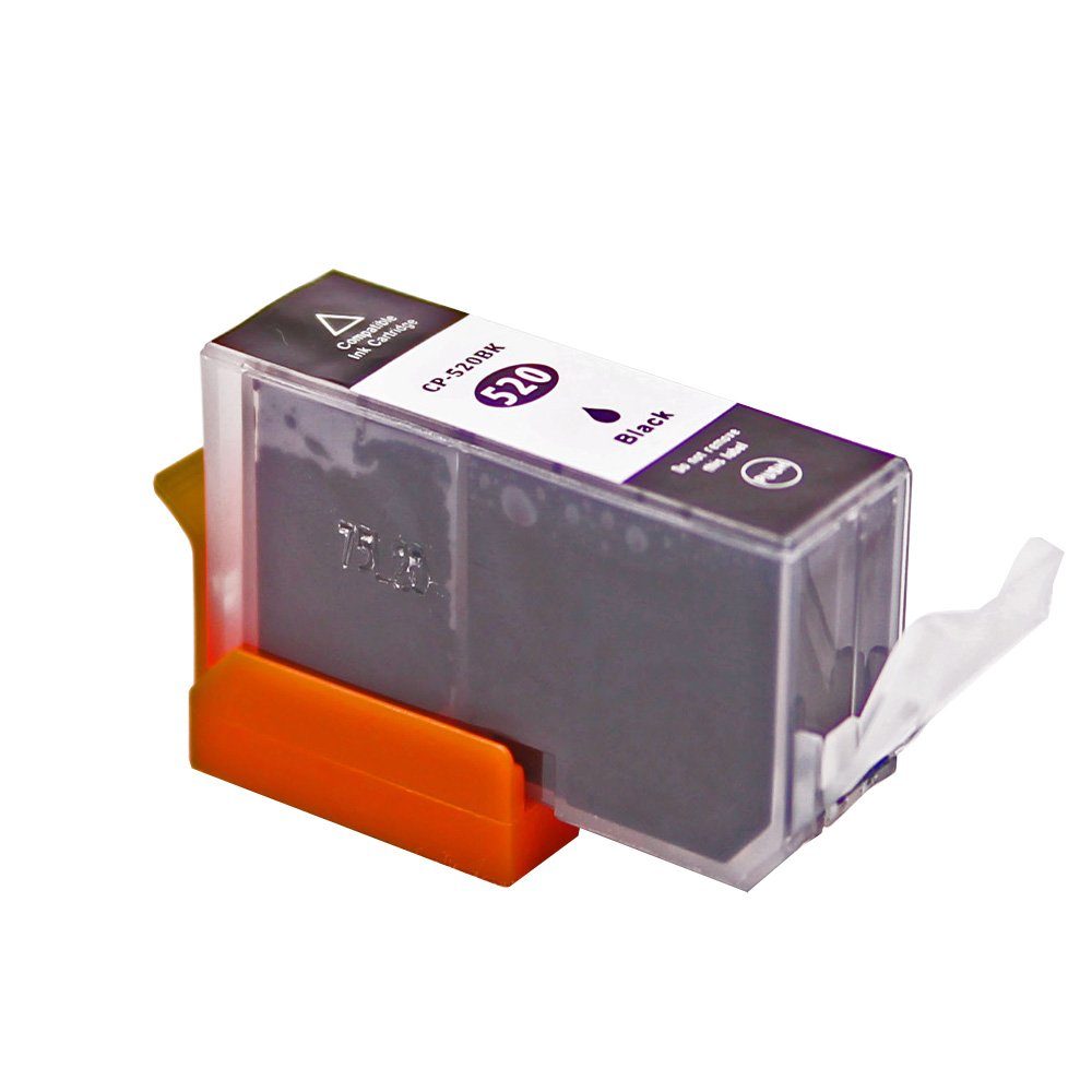 ABC Tintenpatrone (Kompatible Druckerpatrone für Canon 520 PGBK PGI-520BK Photo, X IP4700 MP540 MP550 MP560 MP620 MP630 MP640 R MP980 MP990 MX860 MX870)