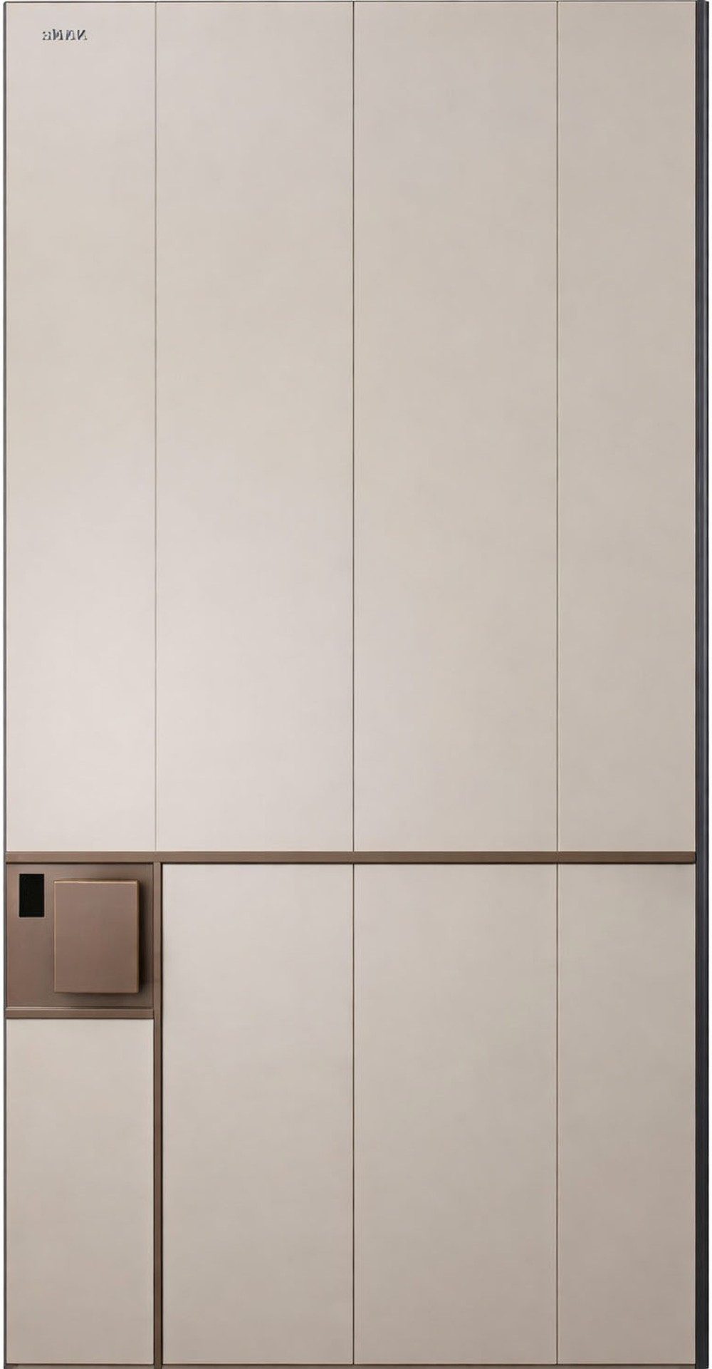 Xlmoebel Zimmertür Beige moderne Aluminium-Drehtür für Sicherheit und Stil, Made in Europa
