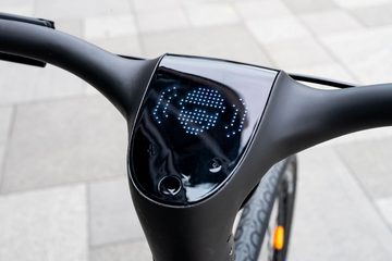Urtopia E-Bike Sirius Lyra Rainbow sprachgesteuertes Voll-Carbon E-Bike Fahrrad smart, 5 Gang, 250W Motor 35Nm, 360,00 Wh Akku, (mit Ladegerät), Fingerabrucksensor, Anti Diebstahl, GPS Tracking, entnehmbahrer Akku