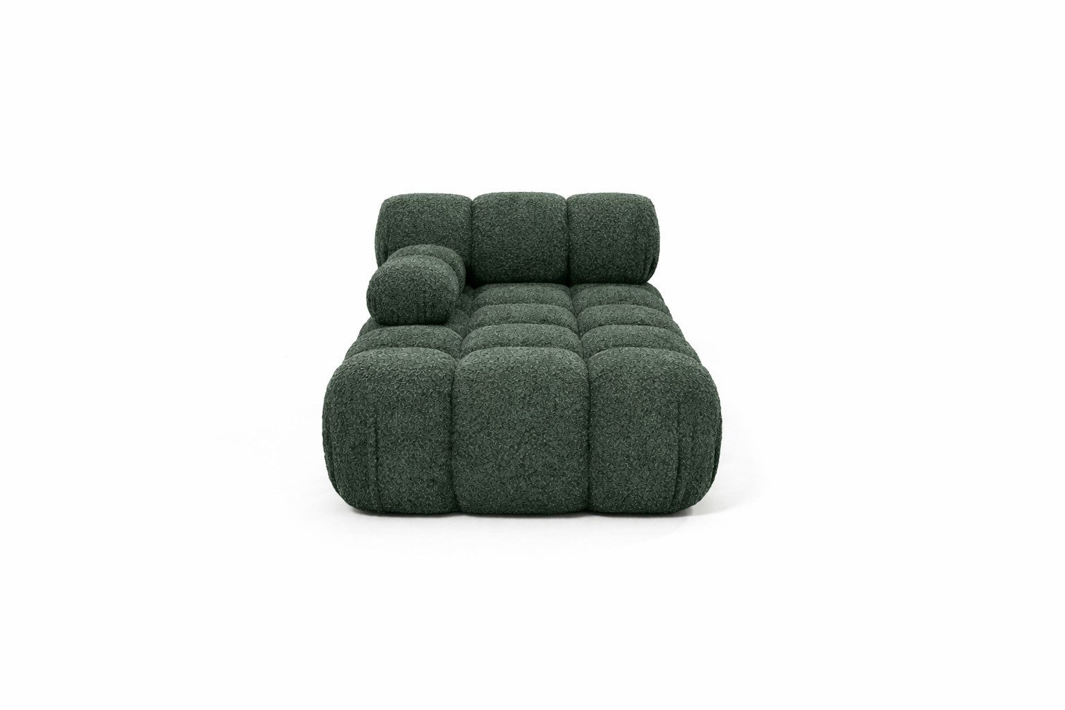 Kaiser Möbel Chaiselongue modular für Wohnzimmer, Bouclé-Stoff Abriamo, Selia, Chaiselongue, Chaiselongue-Modul zum Entspannen,Modernes Lounge-Design