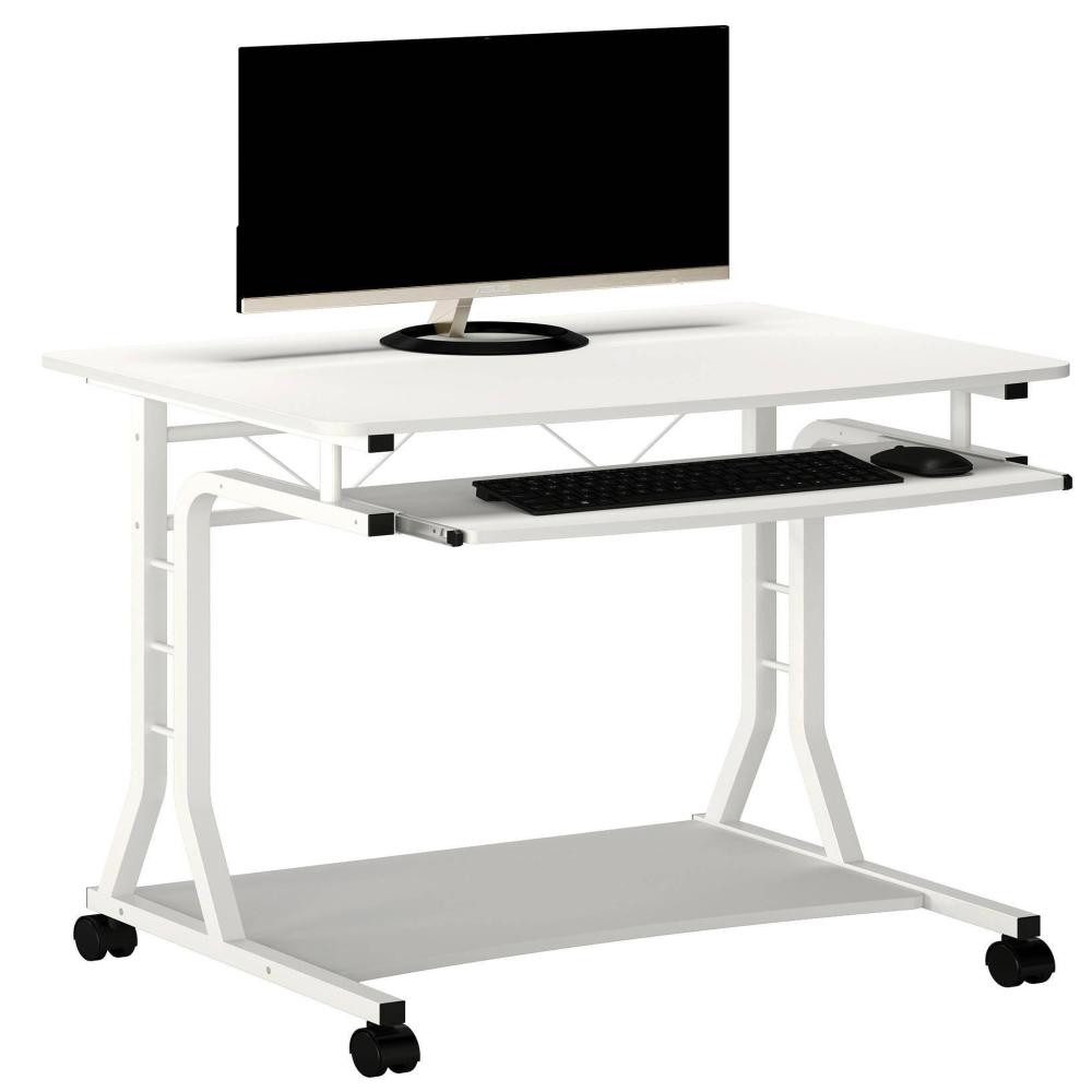 SixBros. Schreibtisch Computerschreibtisch Weiß - CT-3791AM/8417 günstig online kaufen