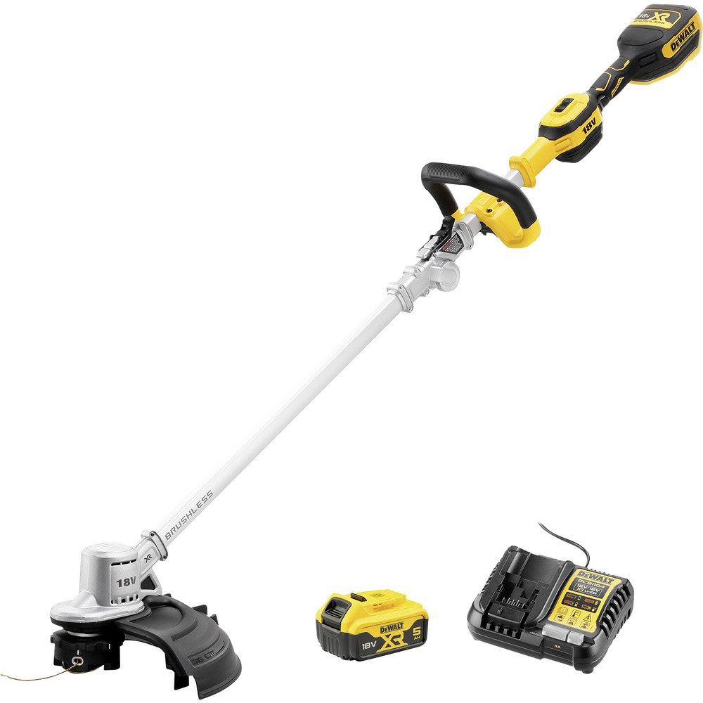 DeWalt Rasentrimmer-Deflektor DEWALT Akku Akku-Rasentrimmer 5 Ah)