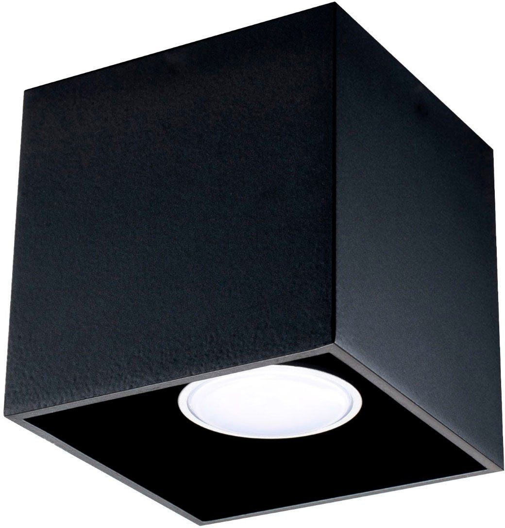 SOLLUX lighting Deckenleuchte QUAD, ohne Leuchtmittel, leuchtet nieder