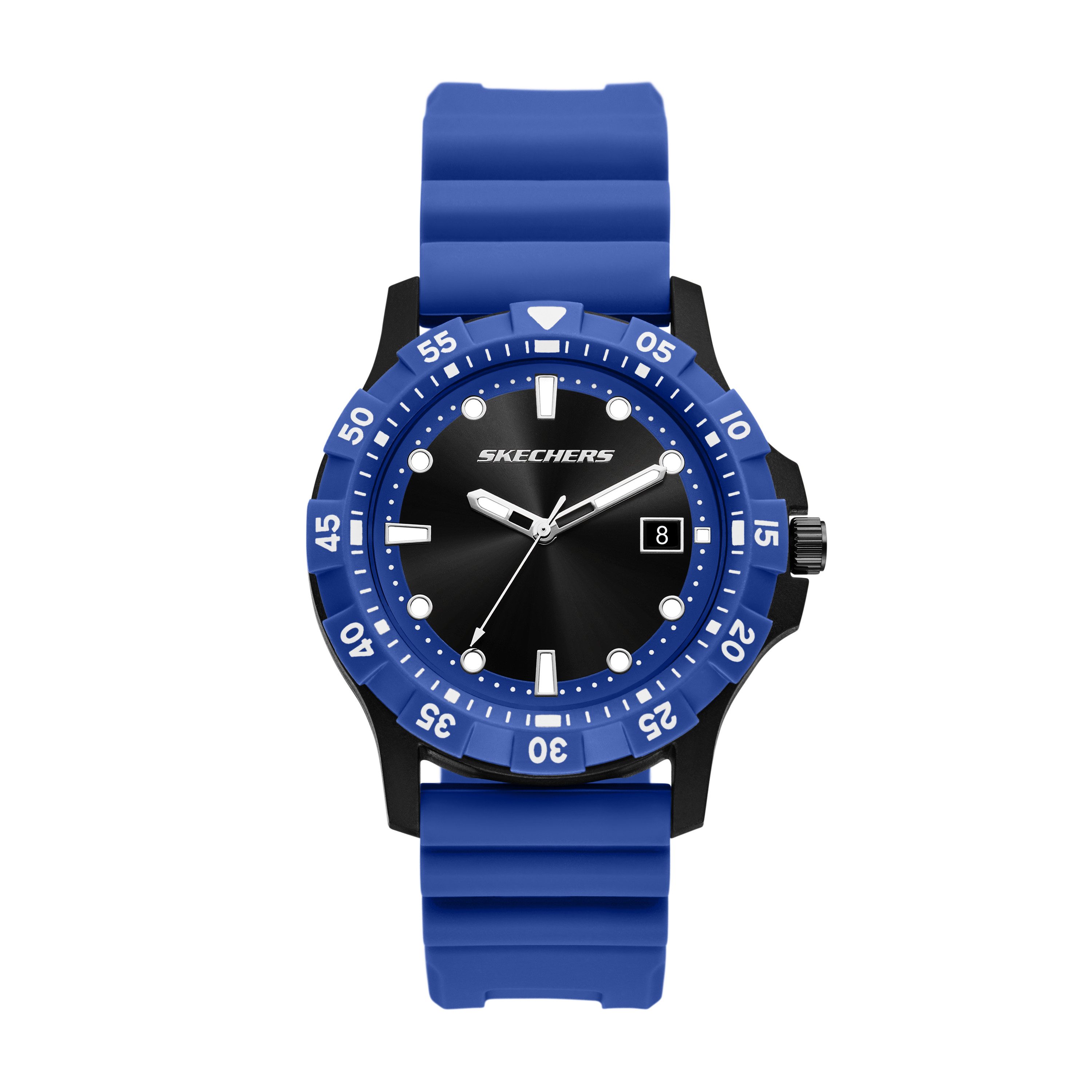 Skechers Quarzuhr Glen Oaks SR5288, Armbanduhr, Herrenuhr, Silikonarmband, analog, Tag