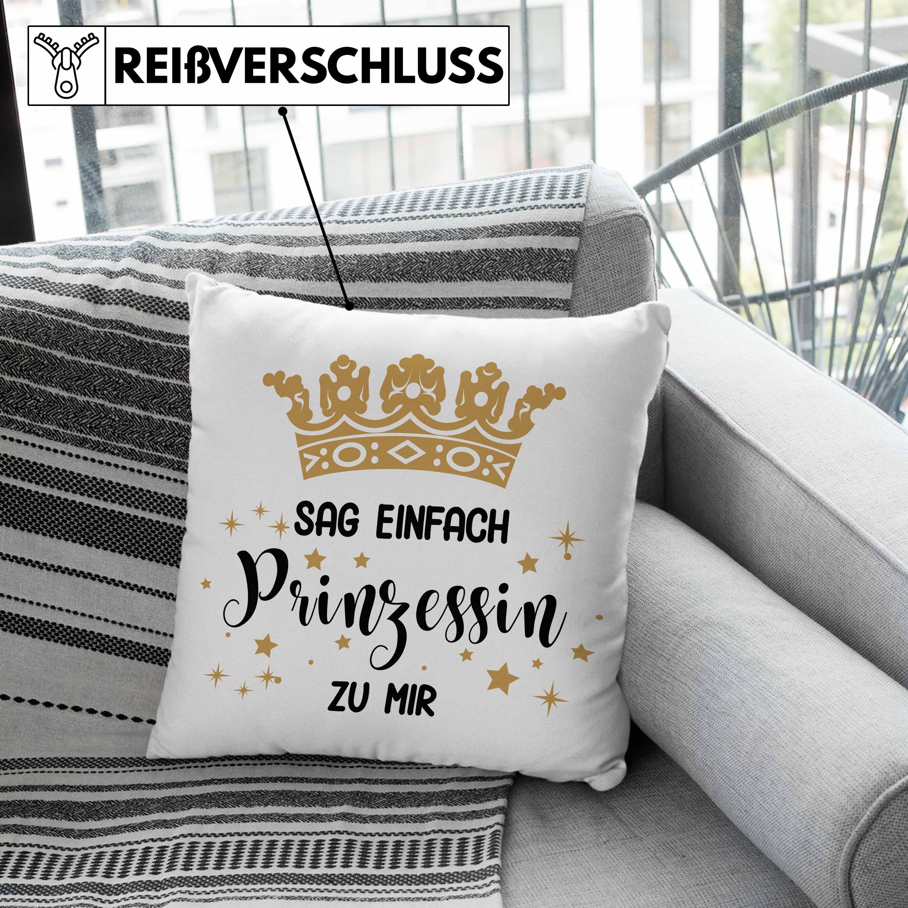 Spruch Dekokissen Kissen mit Lustiger Geburtstag Geschenk Jugendliche Tochter - Füllung Prinzessin Geschenkiee Trendation Mädchen Dekokissen Lustig Trendation Grün 40x40