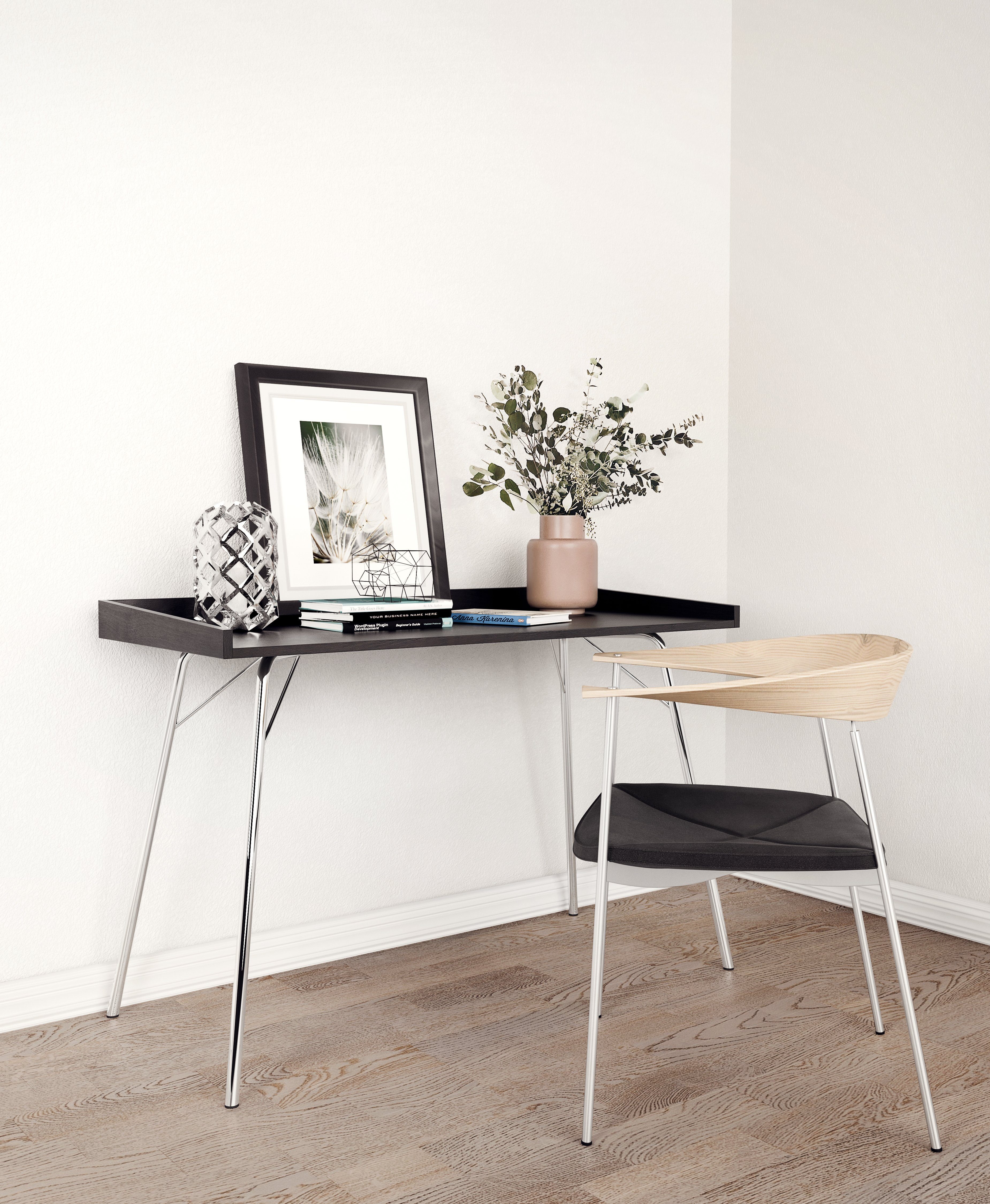 Woodman Schreibtisch, Holzfurnier aus Eiche, Breite 115 cm, FSC®-zertifiziert