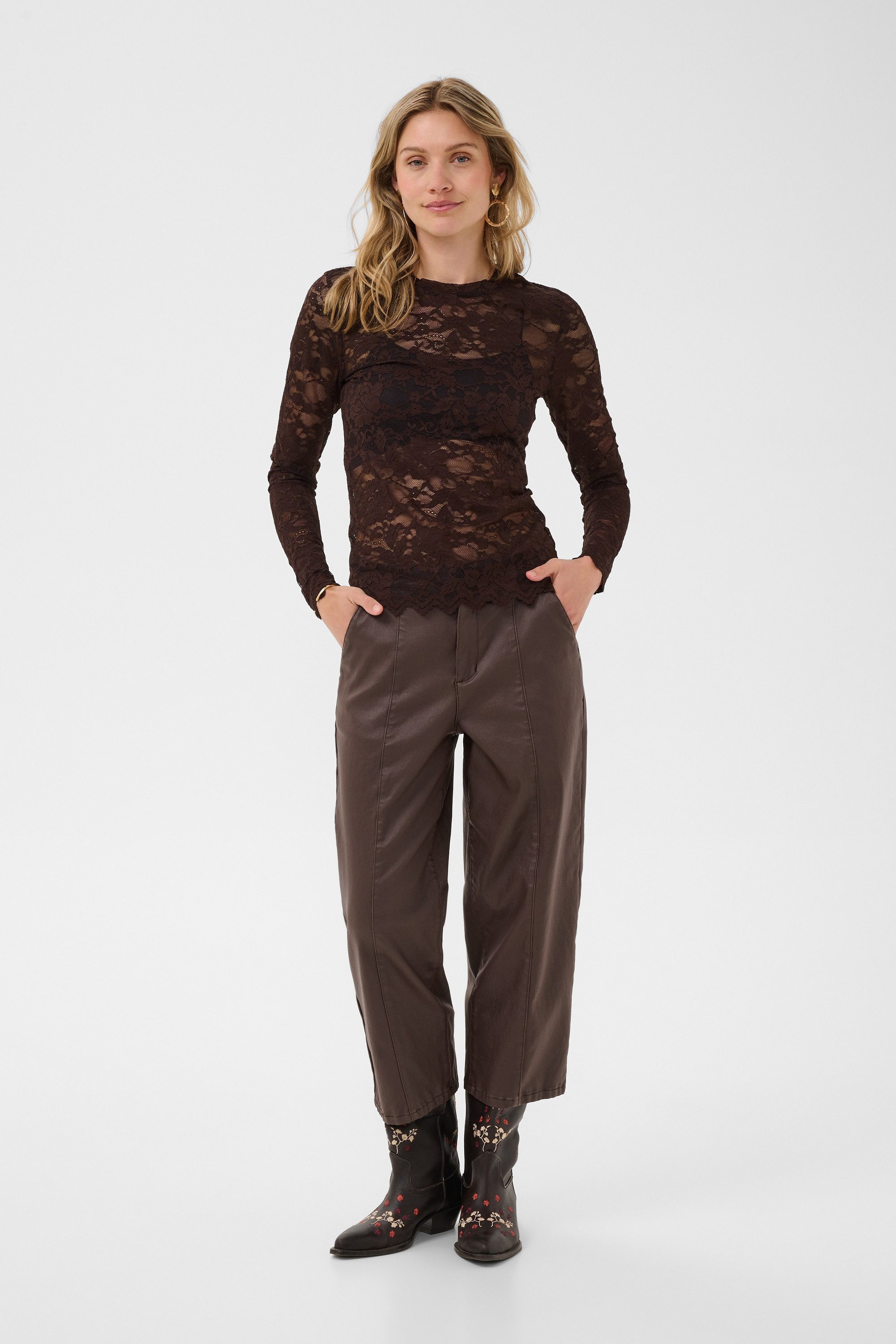 Cream Kurzarmbluse Kurzarm-Bluse CRPitia
