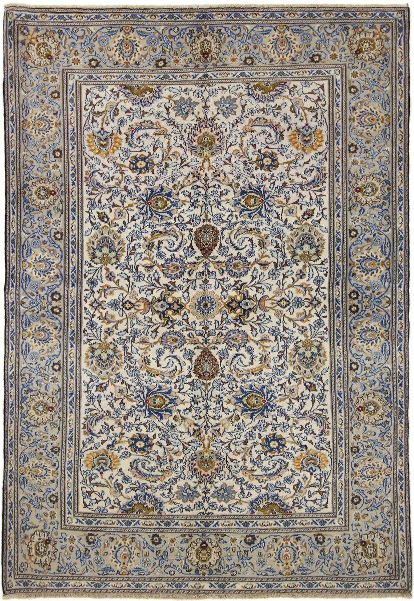 Orientteppich Keshan 144x211 Handgeknüpfter Orientteppich / Perserteppich, Nain Trading, rechteckig, Höhe: 12 mm