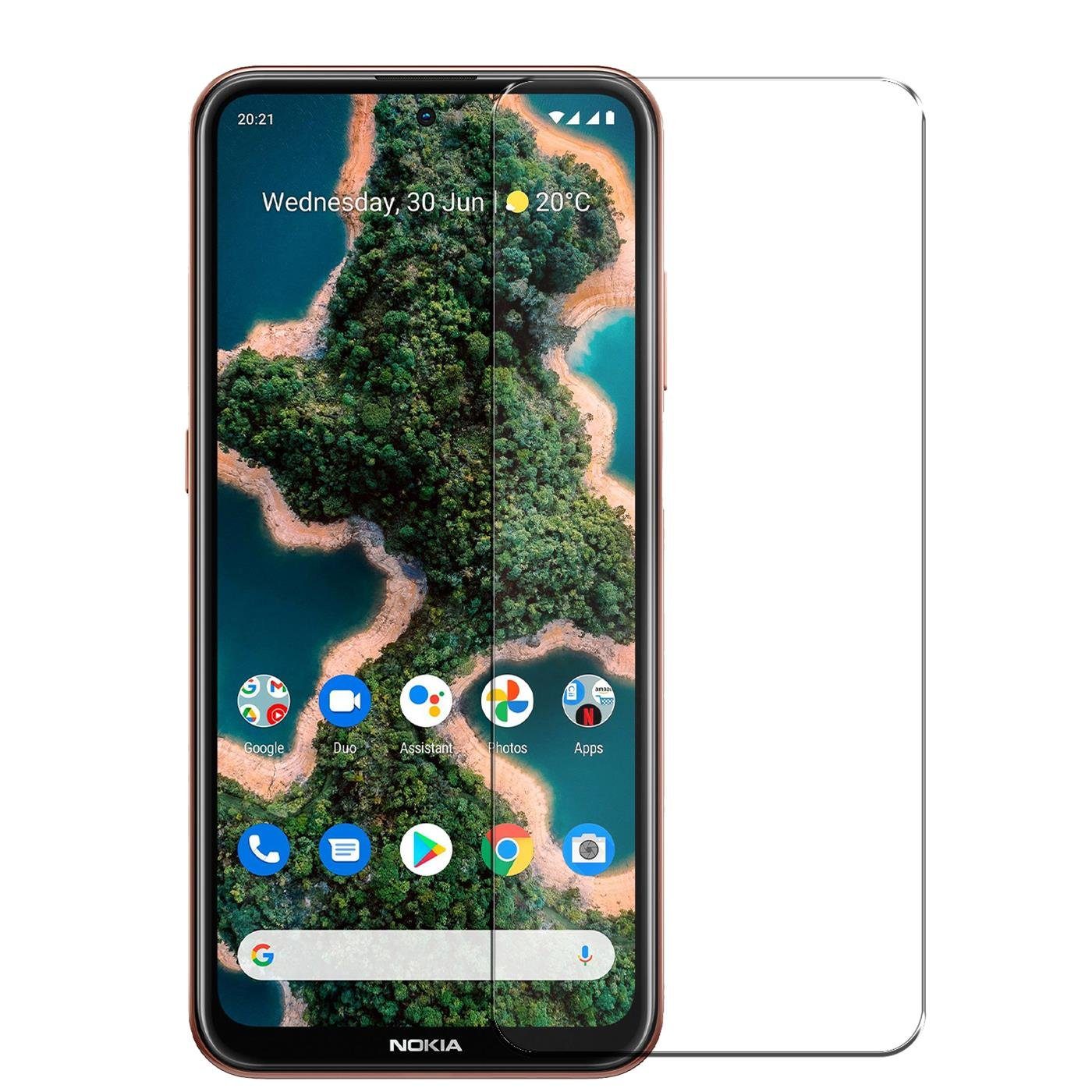 CoolGadget Schutzfolie Panzerfolie für Nokia X20 / X10, (9H Härtegrad, 2x Schutzglas, 1xReinigungset), Displayfolie Panzer Schutzfolie 2 Stück für Nokia X20 / X10 Glas Folie