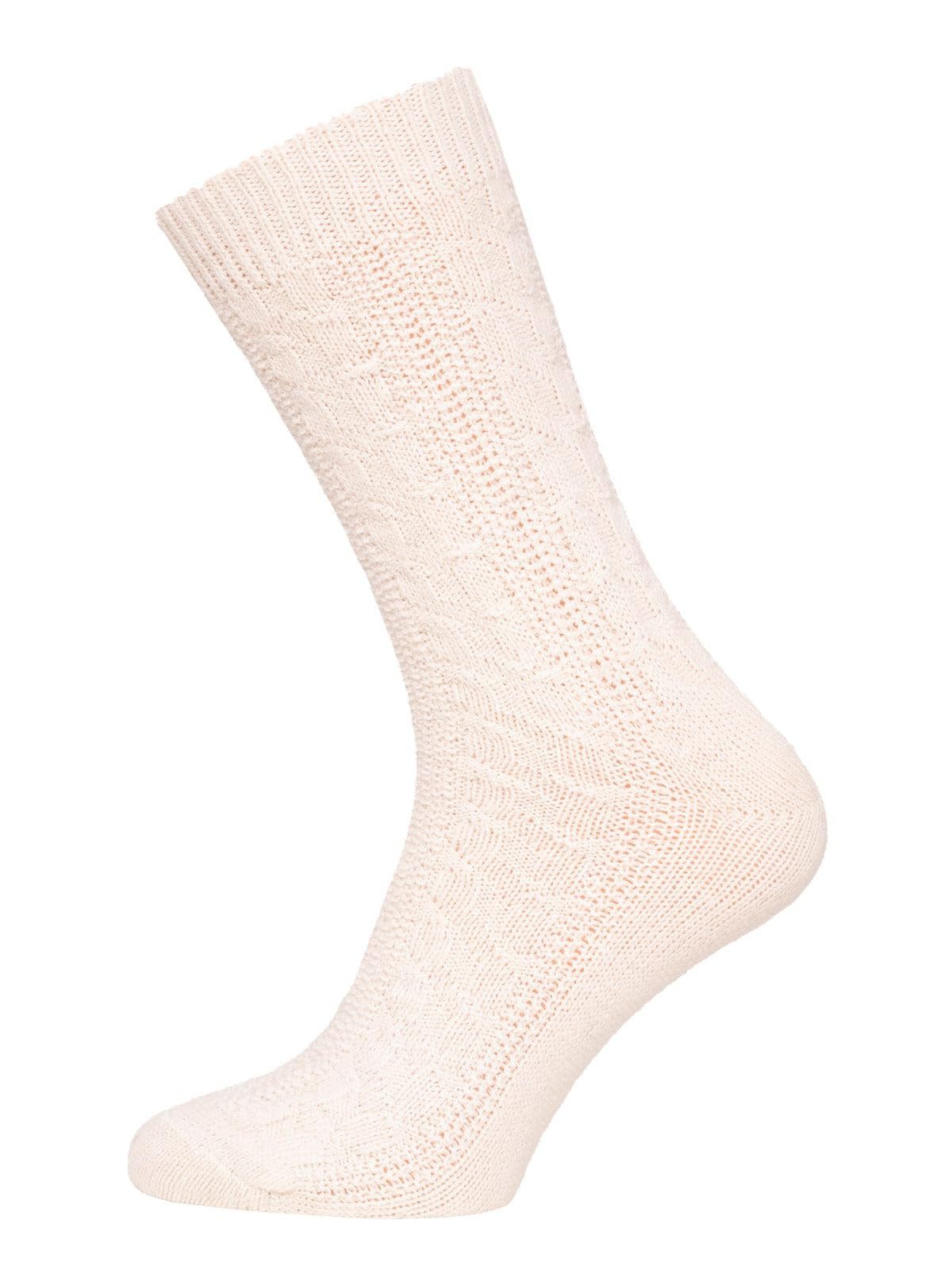HomeOfSocks Socken Wollsocke aus 70% Lammwolle mit Zopfmuster Basic Feine und strapazierfähige Lambswool Wollsocken