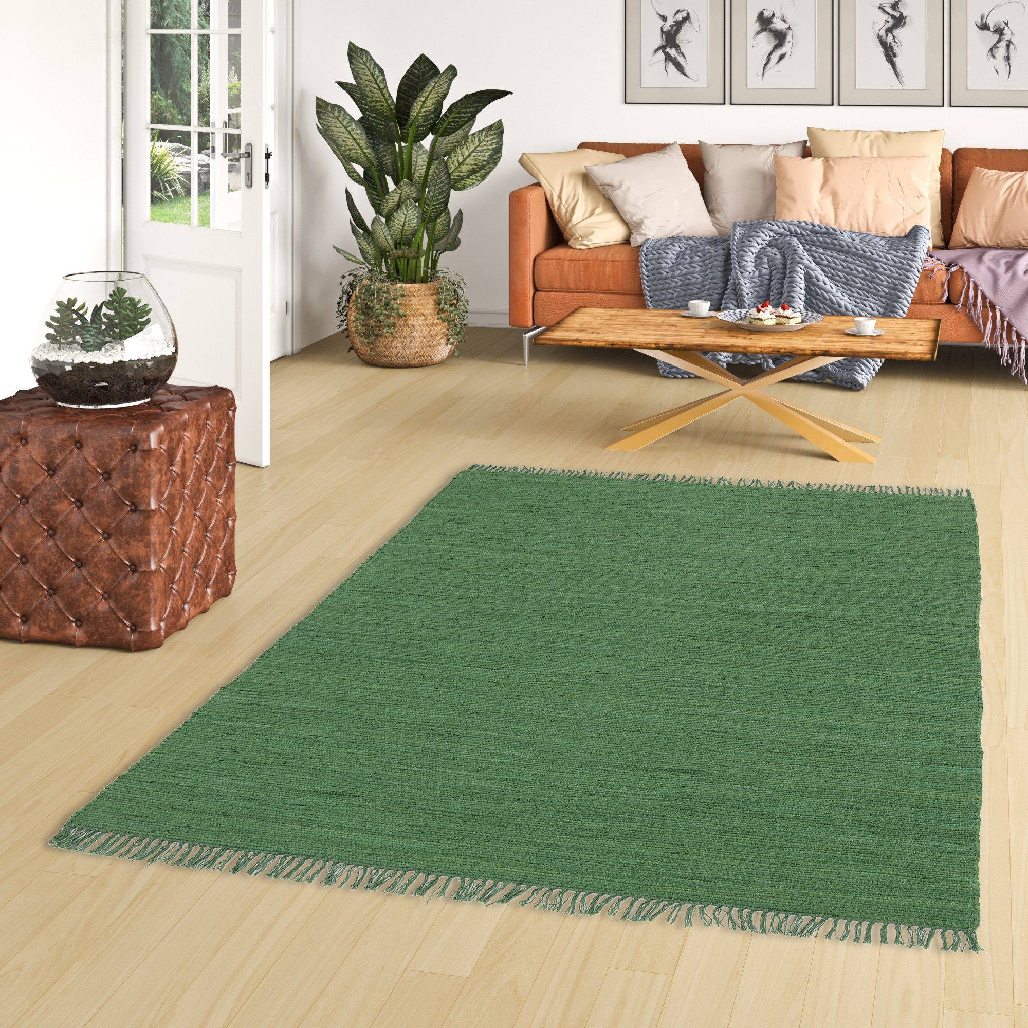 Pergamon Designteppich Baumwolle Natur Teppich Jolly Cotton, Rechteckig, Hö günstig online kaufen